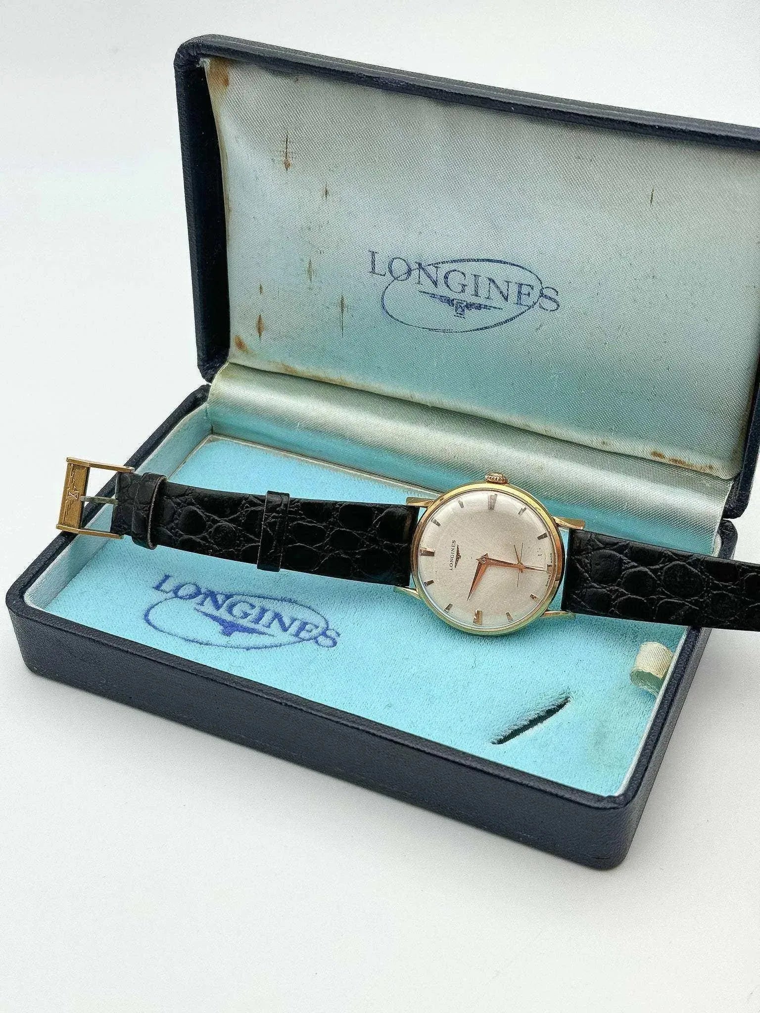 Longines - Calatrava 18k Gold - Box - 1963 - Atelier Victor Paris - Vintage Watch Shop Dubai