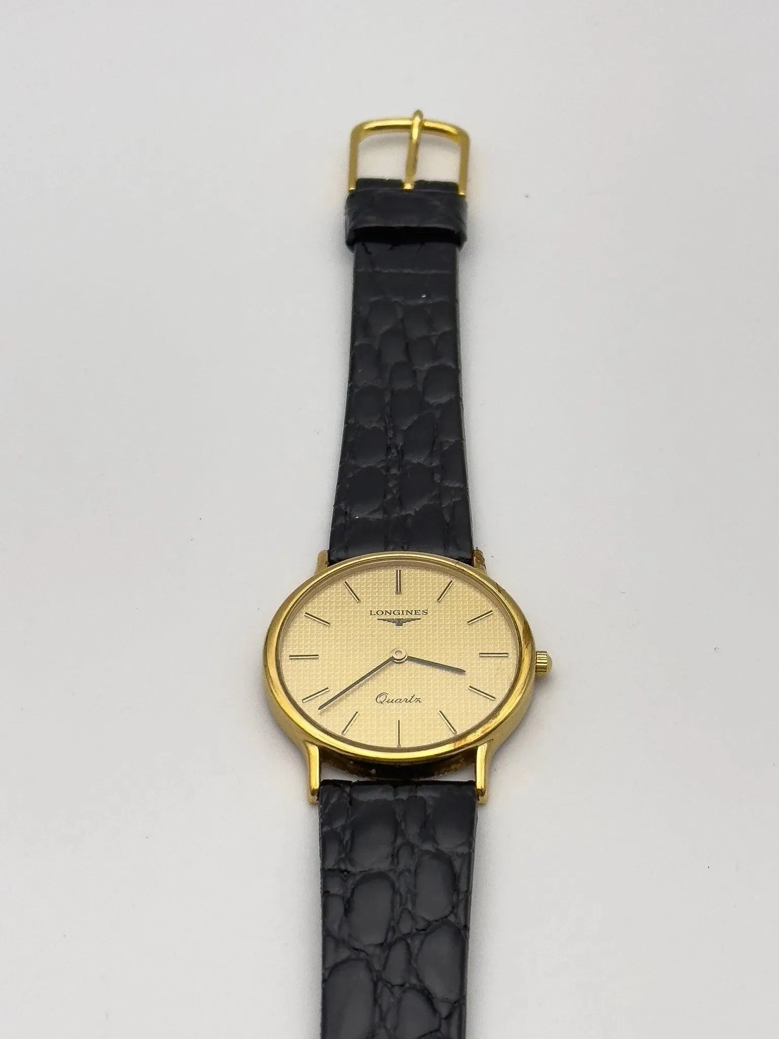 Longines - Clous de Paris Circle Gold - 1980s - Atelier Victor Paris - Vintage Watch Shop Dubai