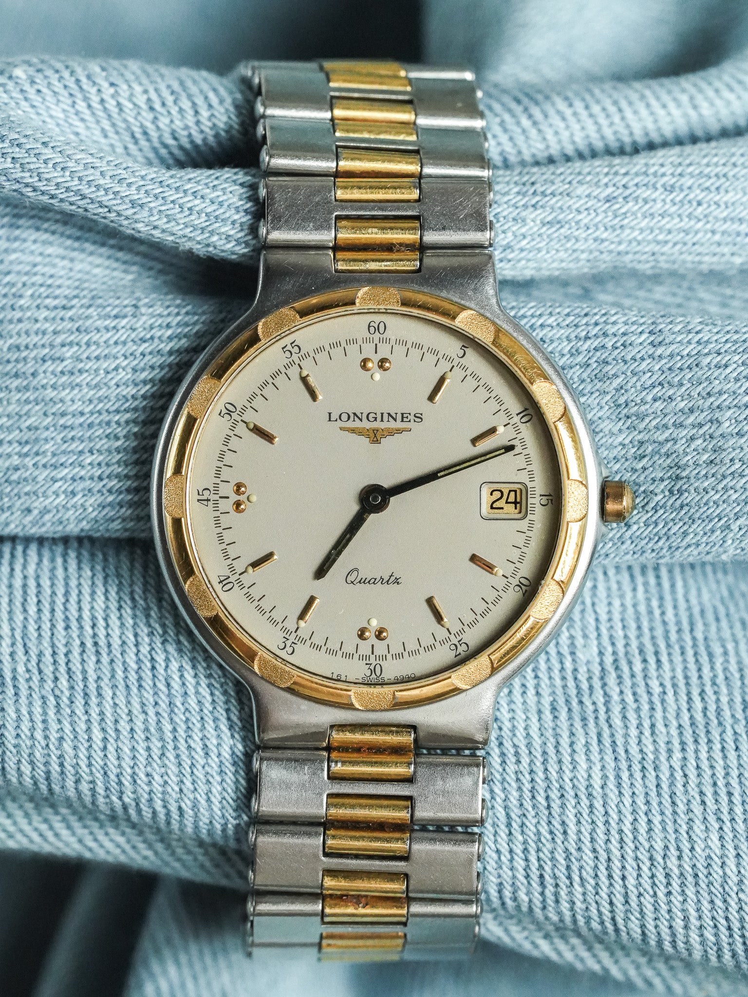Longines - Conquest Acier or - 1980s - Atelier Victor - Vintage  Shop