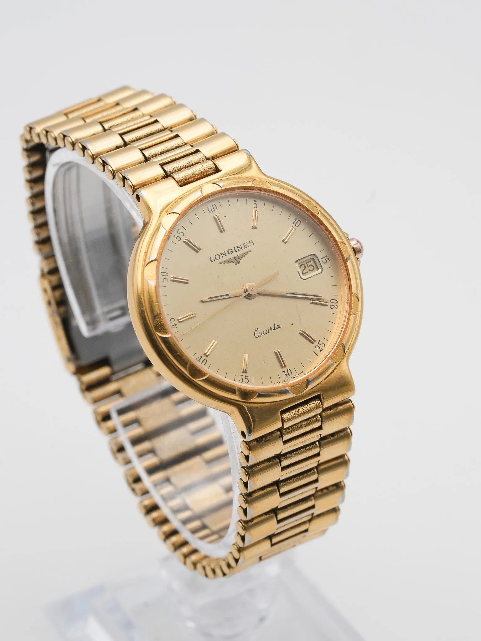 Longines - Conquest date Plaqué or - 1990s - Atelier Victor - Vintage  Shop