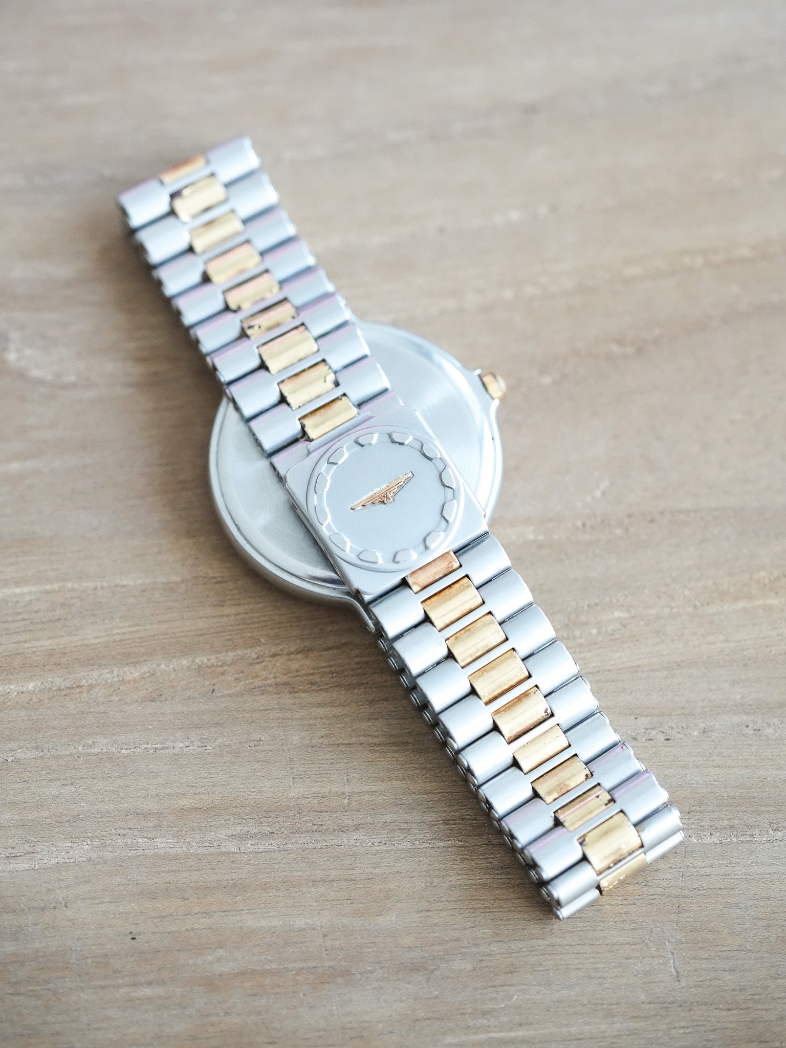 Longines - Conquest Triple Calendar Phase de lune Acier Or Patinée - 1990s - Atelier Victor Paris - Vintage Watch Shop Dubai