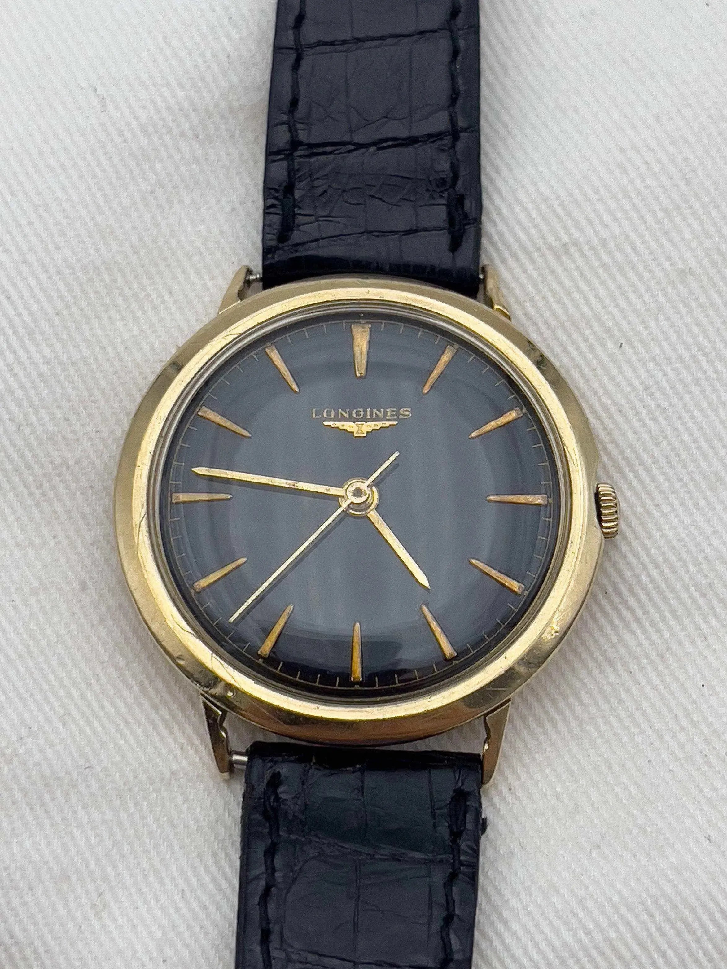 Longines - Dark Dial - 1960 - Atelier Victor - Vintage  Shop
