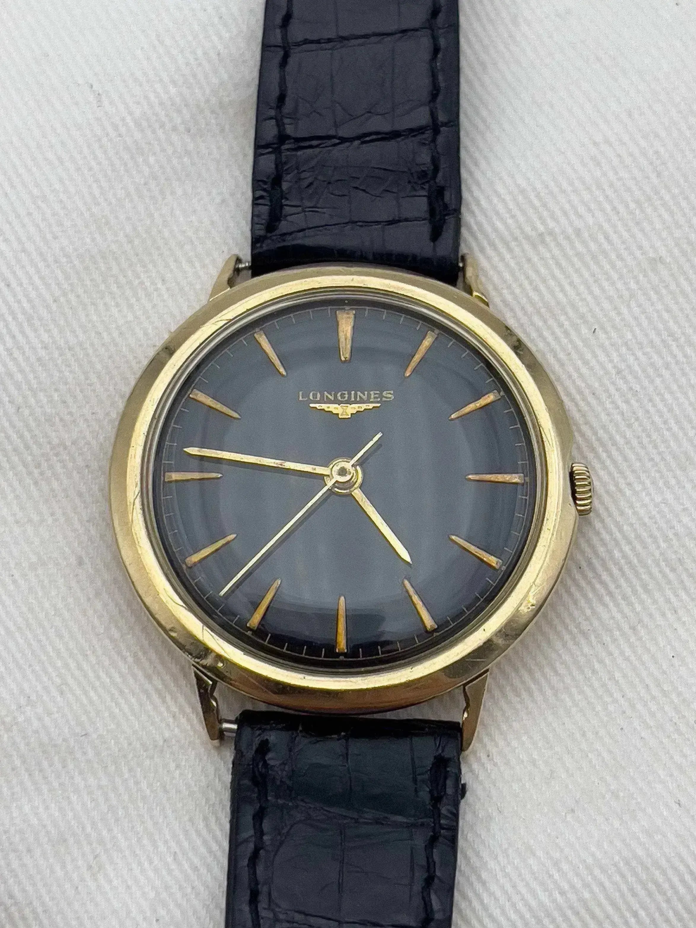 Longines - Disco cadran noir - 1960s - Atelier Victor