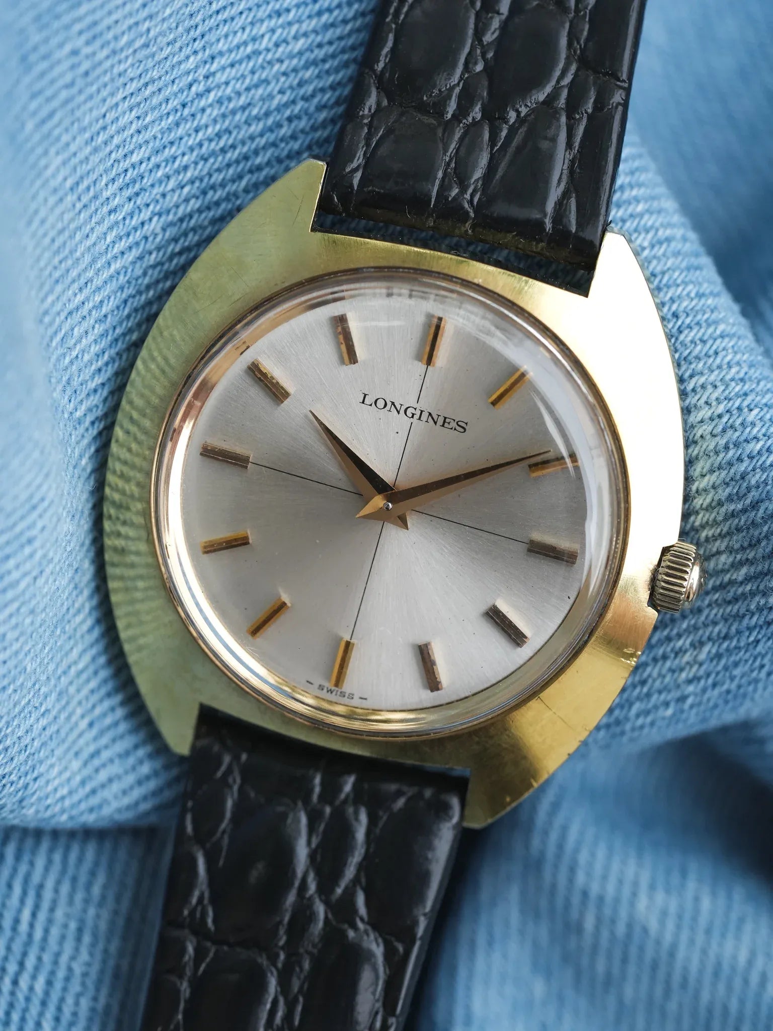 Longines - Disco Dauphine plaqué or - 1970s - Atelier Victor
