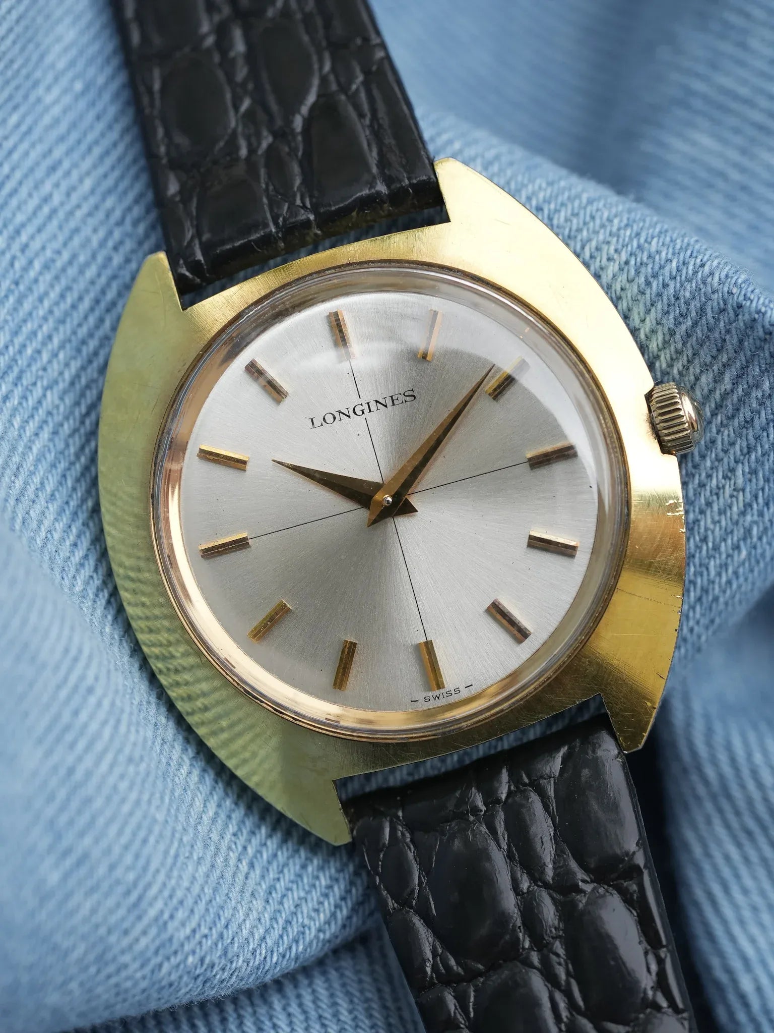 Longines - Disco Dauphine plaqué or - 1970s - Atelier Victor