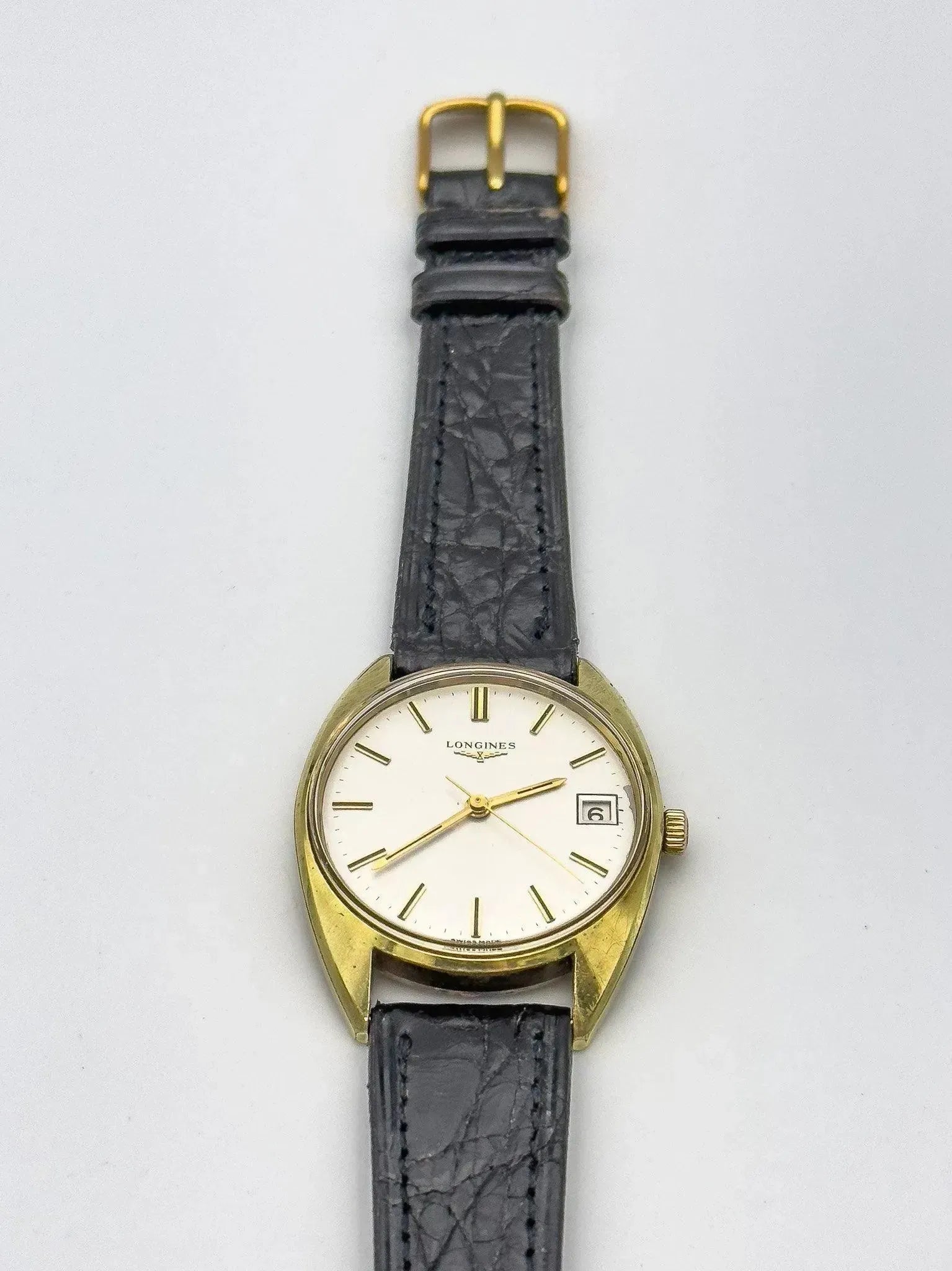 Longines - Dress Gold Watch Date - 1970s - Atelier Victor