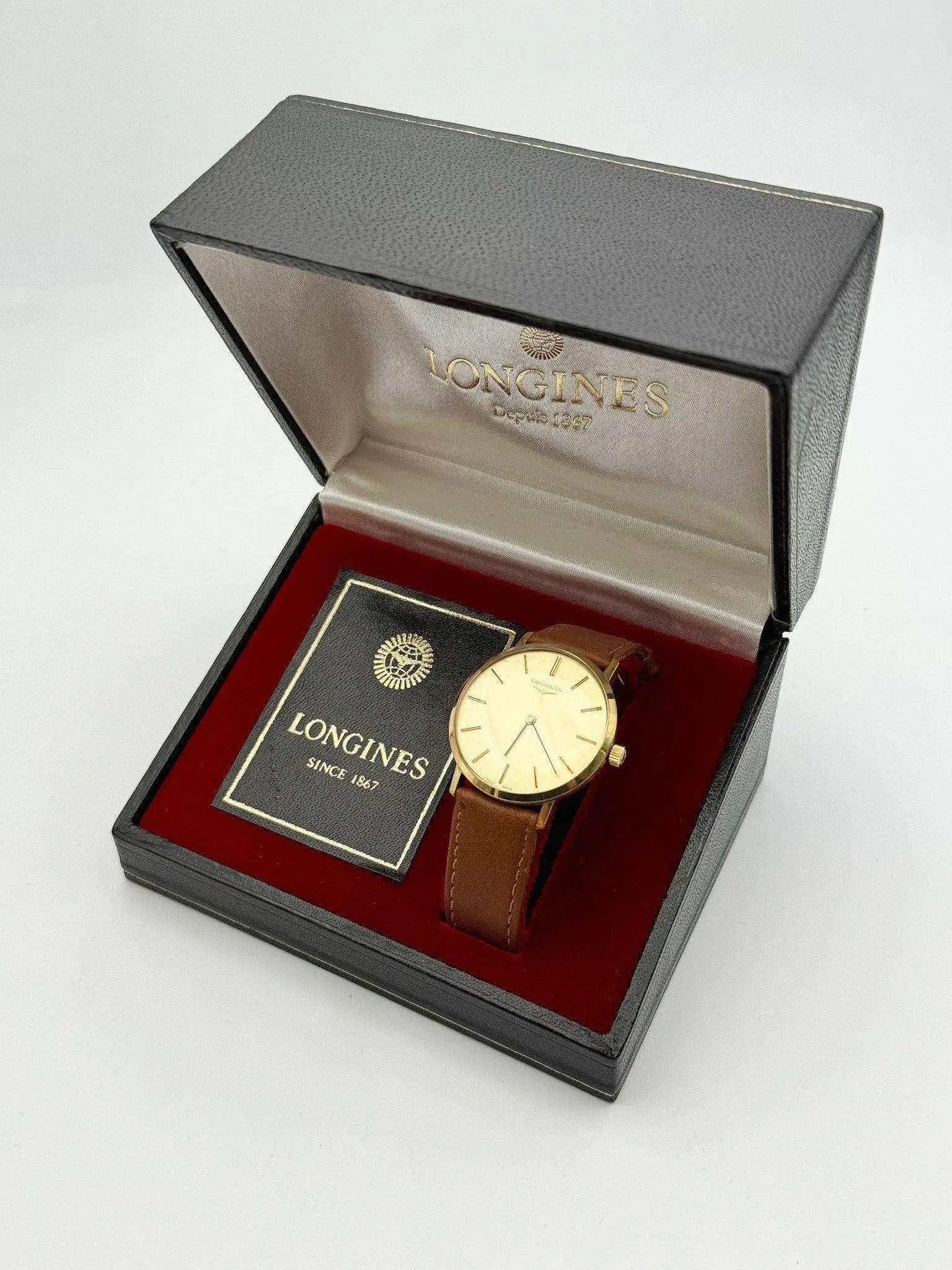Longines - Dress Watch Linen Dial - BOX - 1976 - Atelier Victor Paris - Vintage Watch Shop Dubai