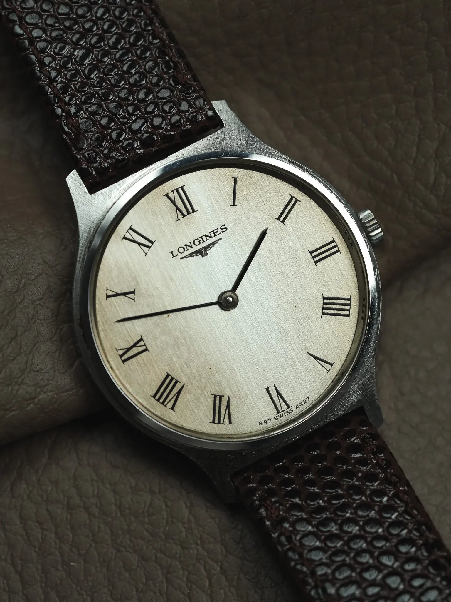 Longines - Flagship Acier Index Romain Patine - 1970s - Atelier Victor