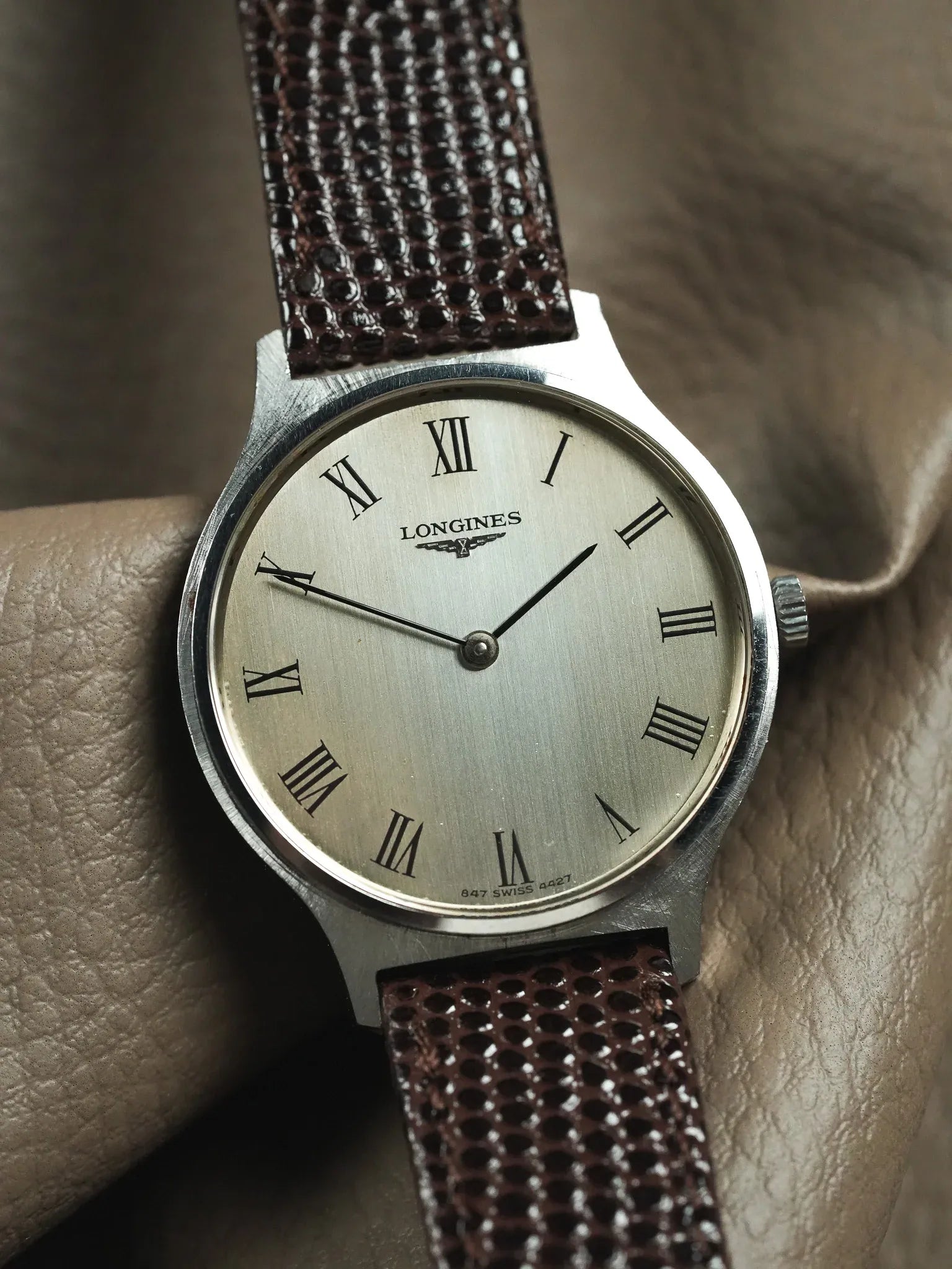 Longines - Flagship Acier Index Romain Patine - 1970s - Atelier Victor