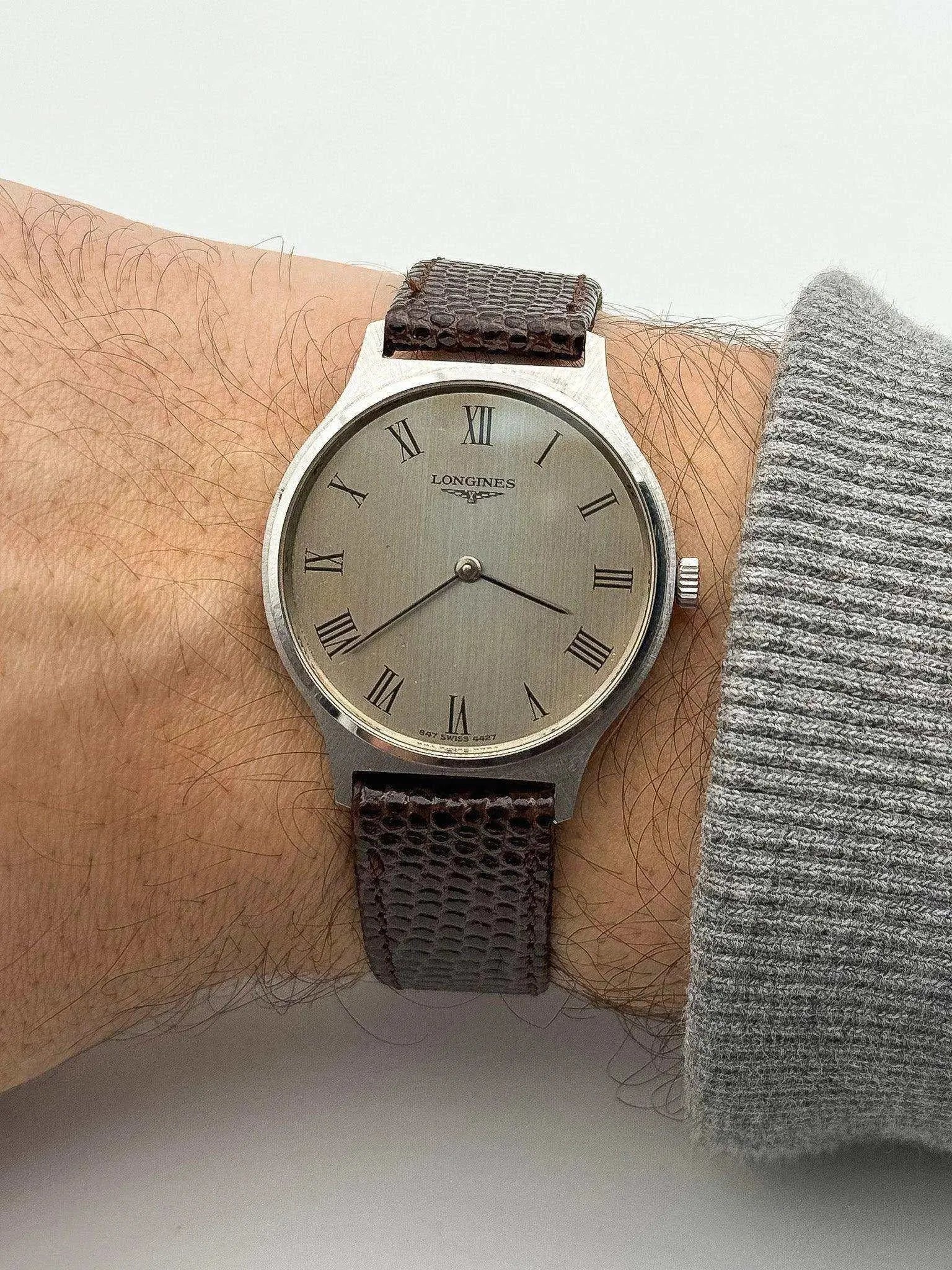 Longines - Flagship Acier Index Romain Patine - 1970s - Atelier Victor - Vintage  Shop