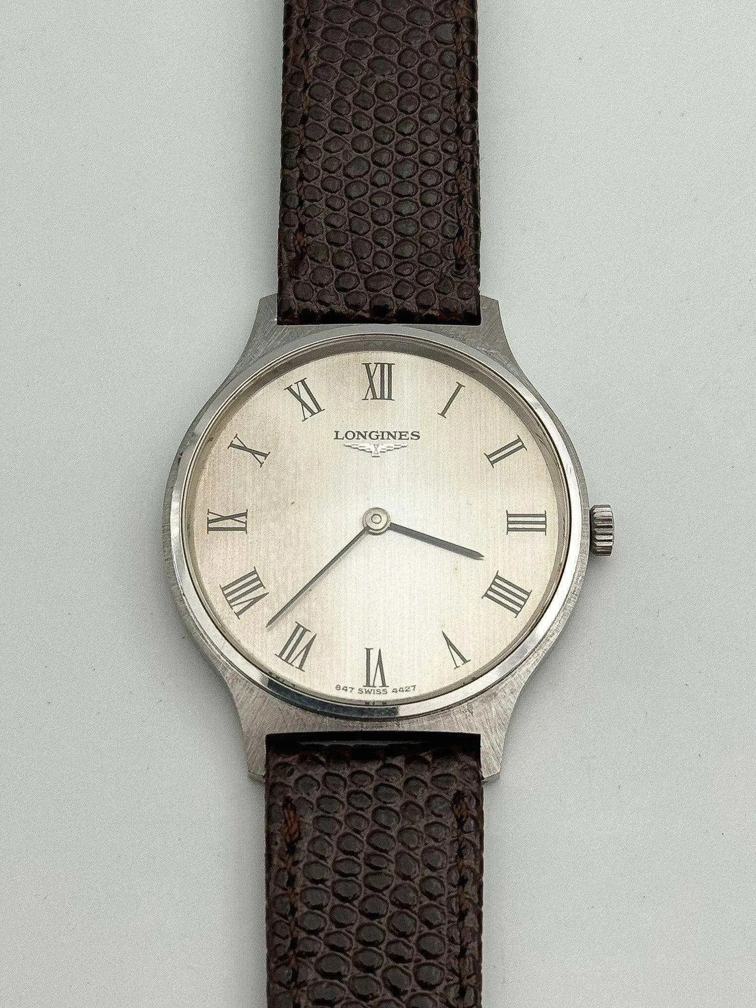 Longines - Flagship Acier Index Romain Patine - 1970s - Atelier Victor - Vintage  Shop