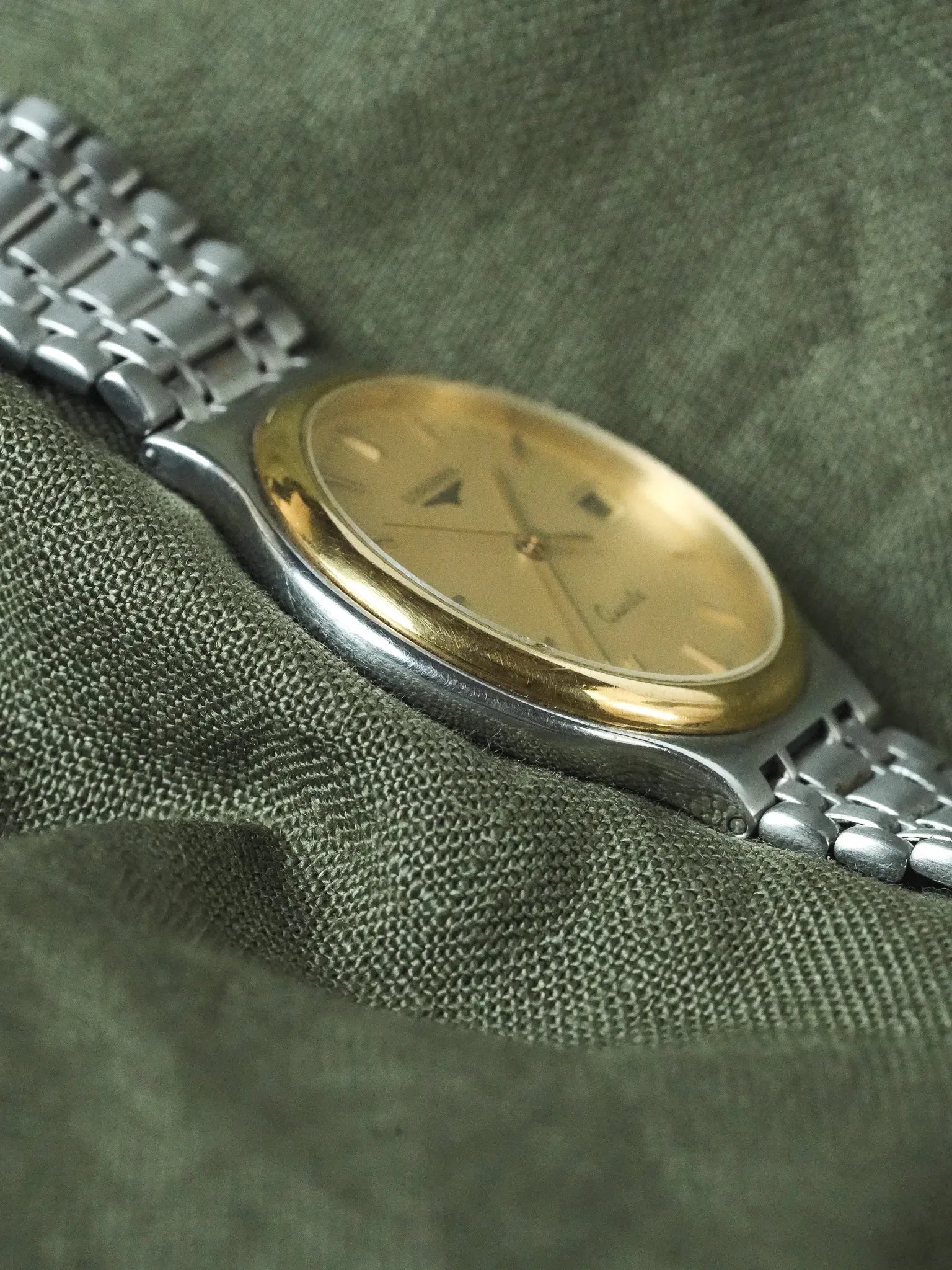 Longines - Flagship Maille Acier Cadran Lunette Or - 1980s - Atelier Victor