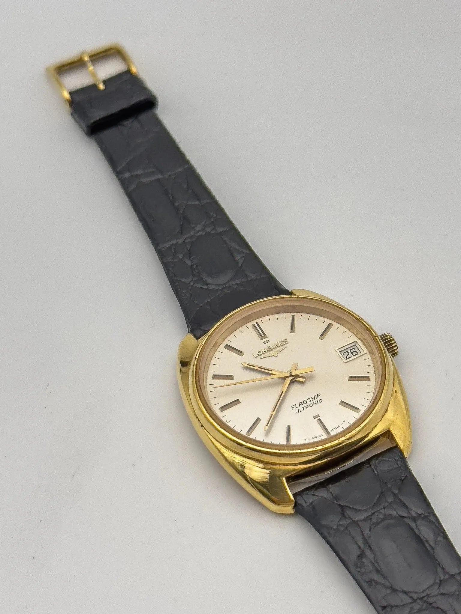 Longines - Flagship Ultronic Gold Plated - 1970s - Atelier Victor Paris - Vintage Watch Shop Dubai