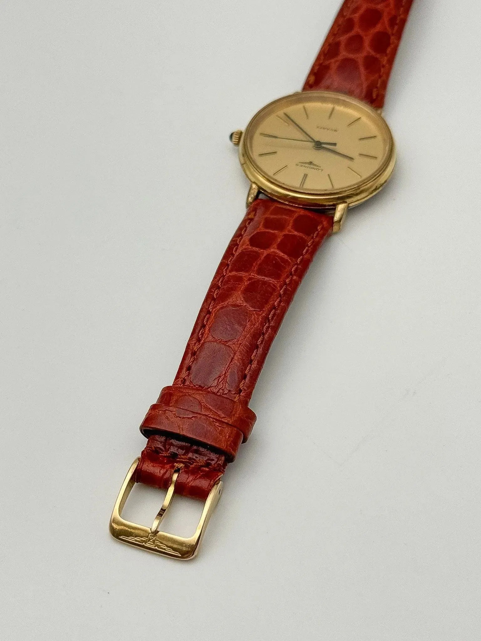 Longines - Gold Circle Black Cabochon - 1970s - Atelier Victor Paris - Vintage Watch Shop Dubai