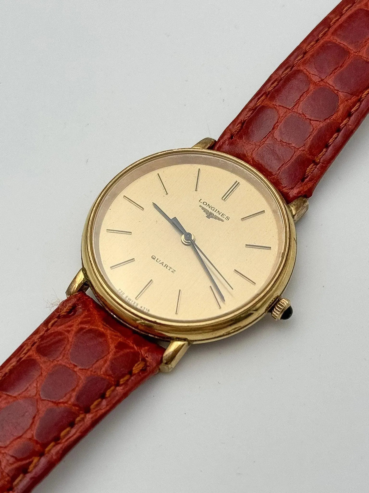 Longines - Gold Circle Black Cabochon - 1970s - Atelier Victor Paris - Vintage Watch Shop Dubai