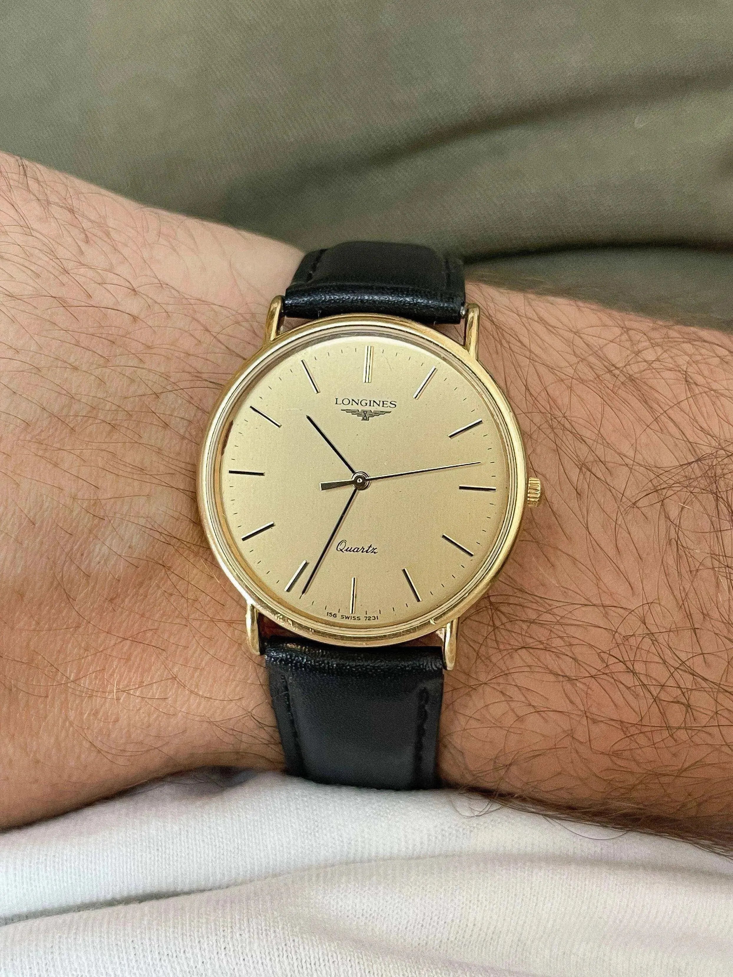 Longines - Gold Circle Index Baton - 1986 - Atelier Victor Paris - Vintage Watch Shop Dubai