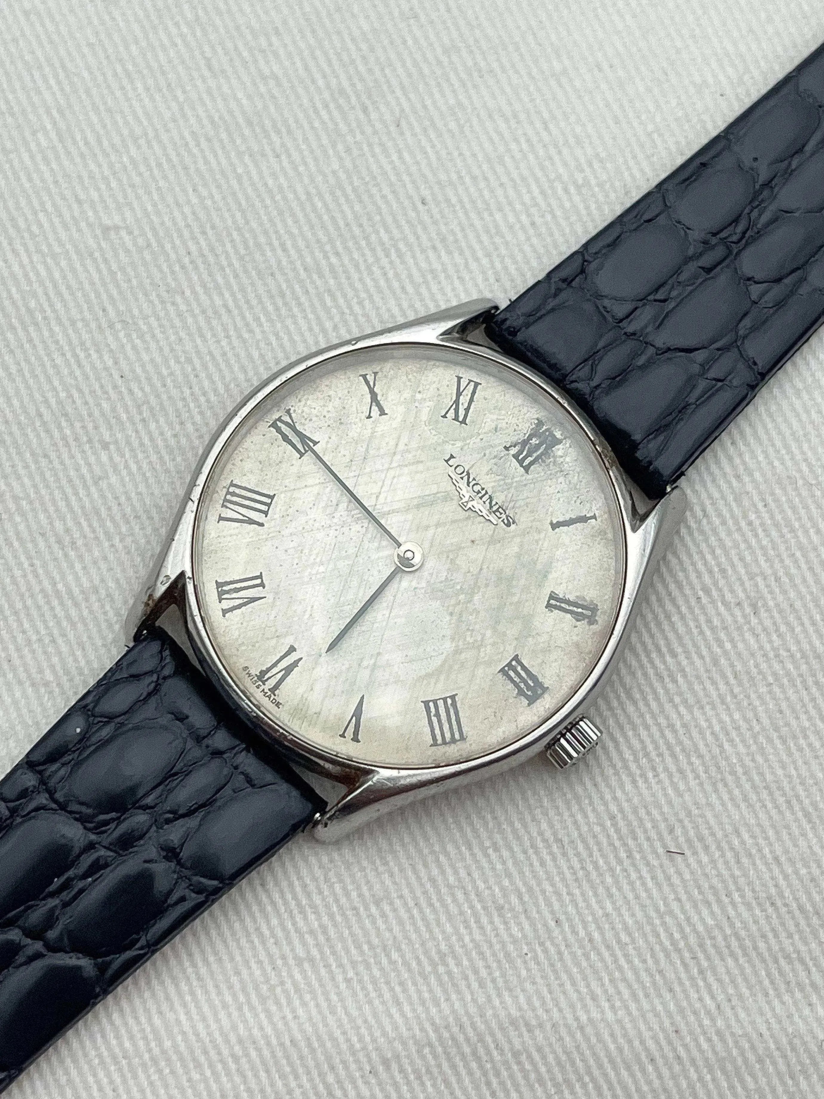 Longines - Index Romain Lin Acier - 1977 - Atelier Victor - Vintage  Shop