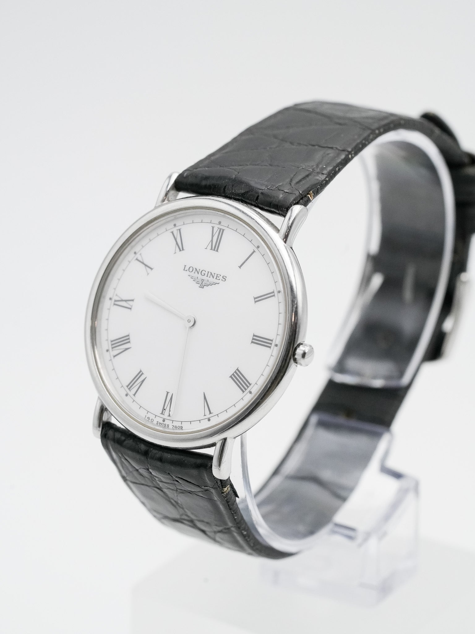 Longines - La Grande Classique Blanc Romain Acier - 1990s - Atelier Victor Paris - Vintage Watch Shop Dubai