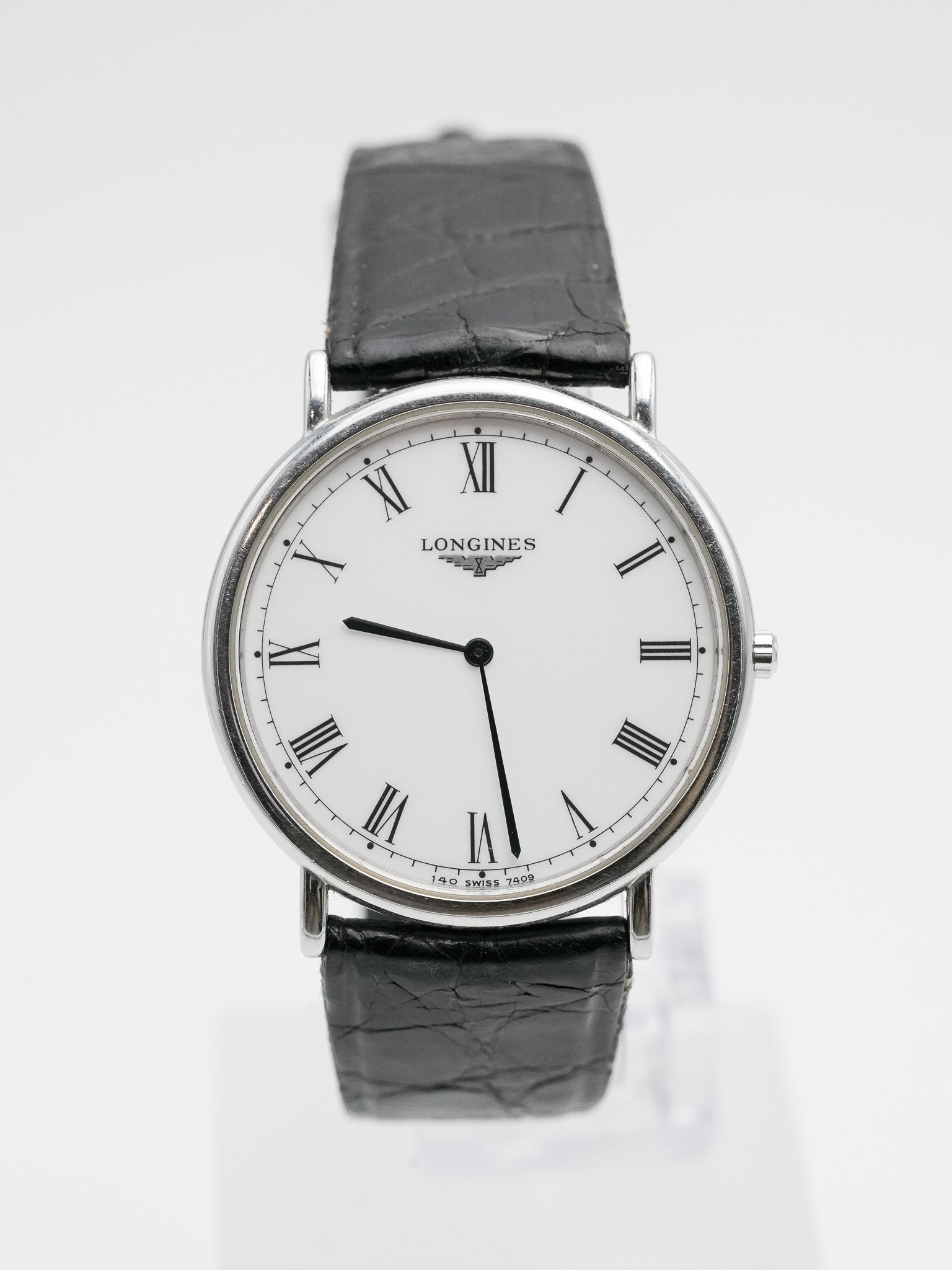 Longines - La Grande Classique Blanc Romain Acier - 1990s - Atelier Victor Paris - Vintage Watch Shop Dubai