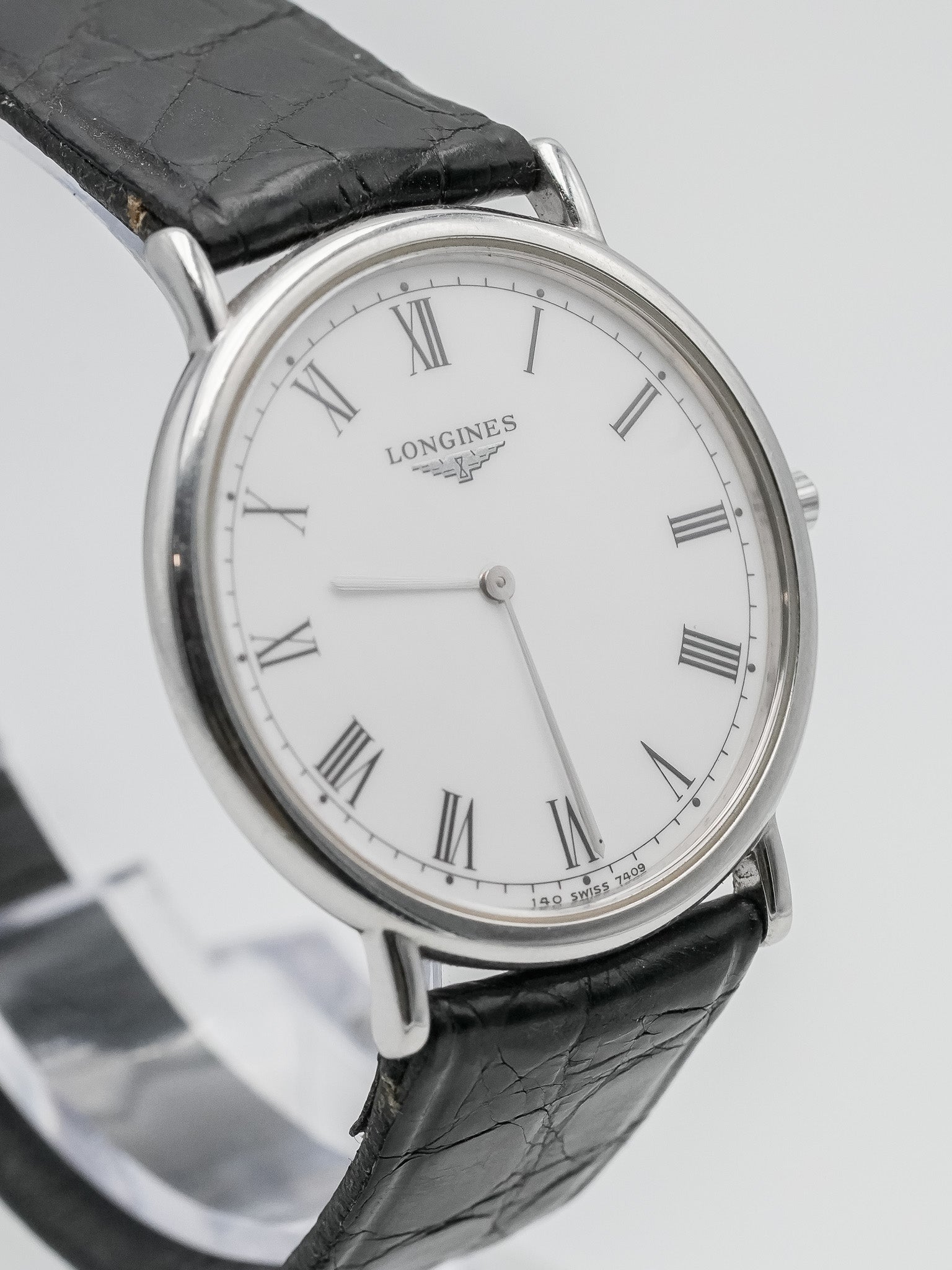 Longines - La Grande Classique Blanc Romain Acier - 1990s - Atelier Victor Paris - Vintage Watch Shop Dubai