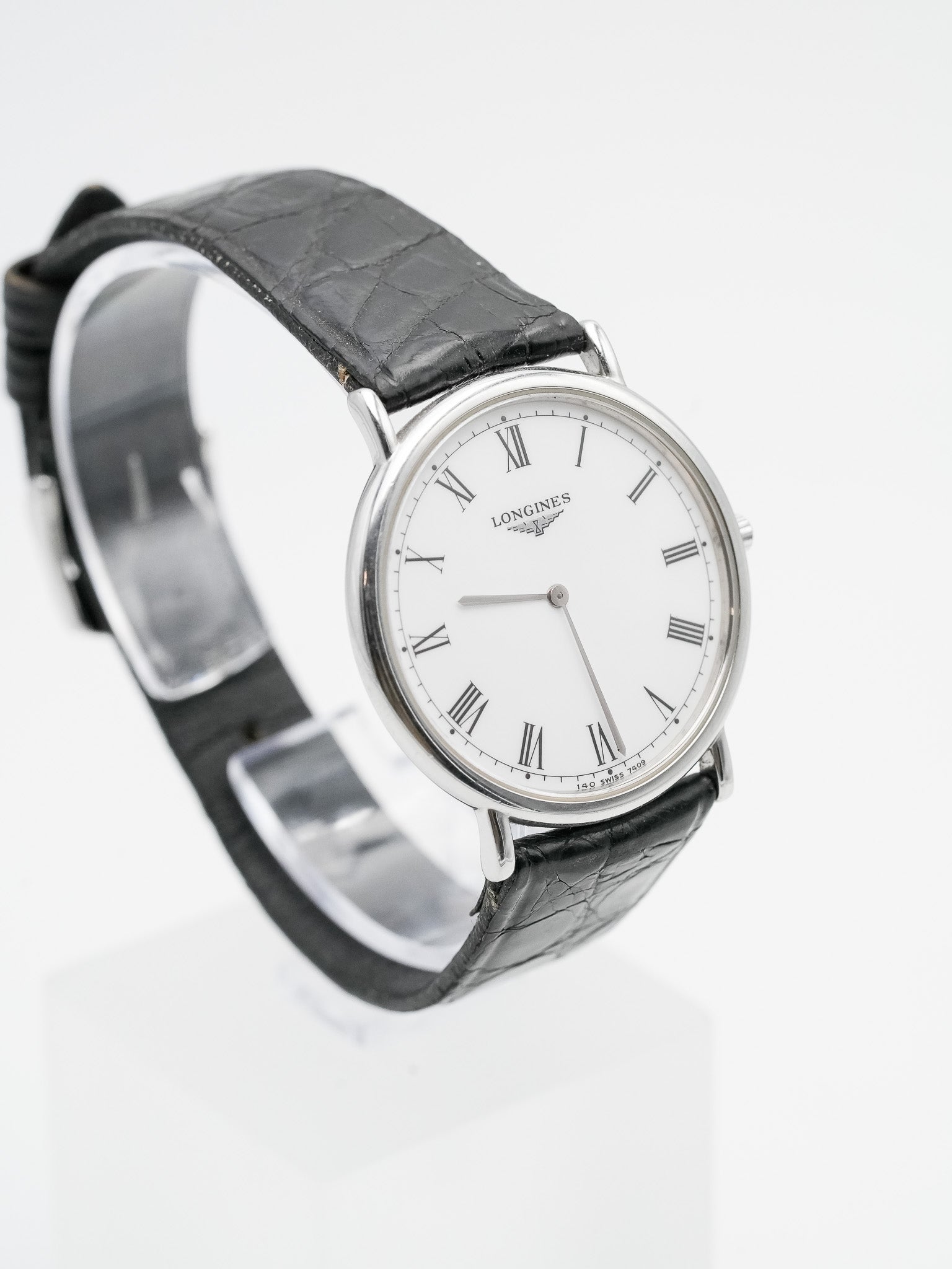 Longines - La Grande Classique Blanc Romain Acier - 1990s - Atelier Victor Paris - Vintage Watch Shop Dubai