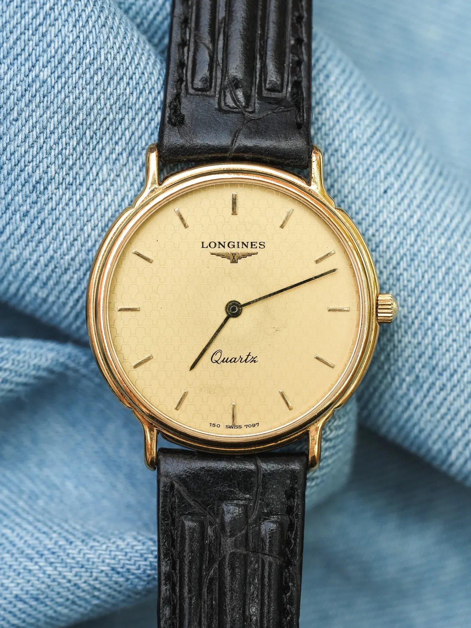 Longines - la grande classique écaille plaqué or - 1990s - Atelier Victor