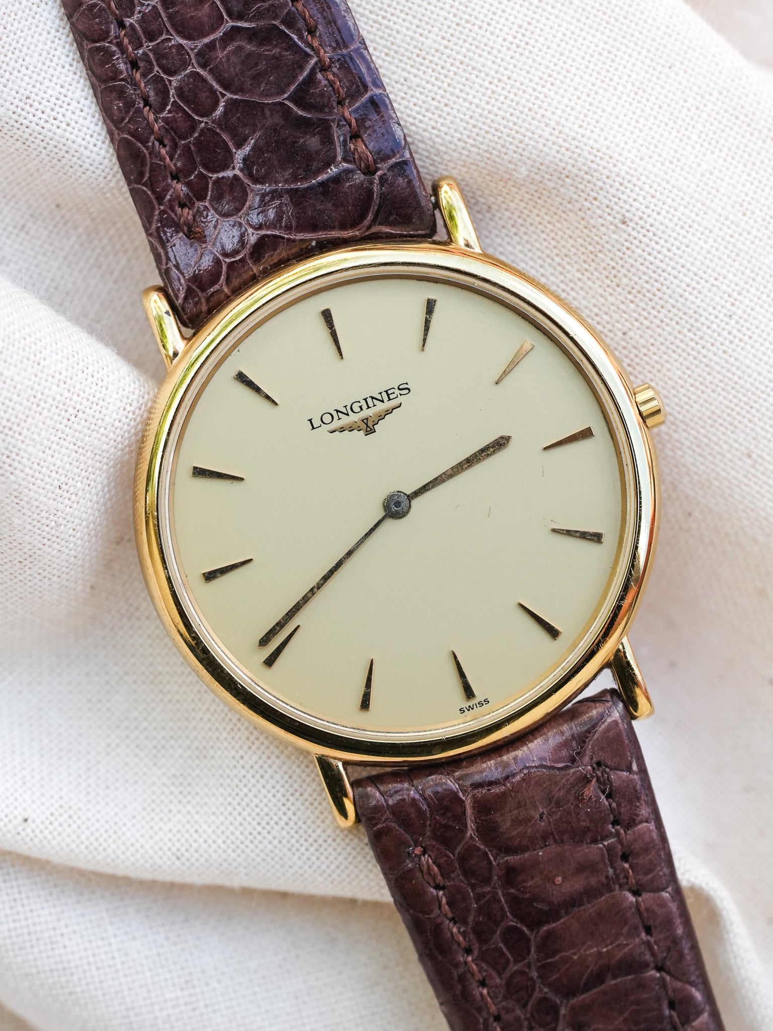 Longines - La Grande Classique Minimaliste Or - 1980s - Atelier Victor - Vintage  Shop