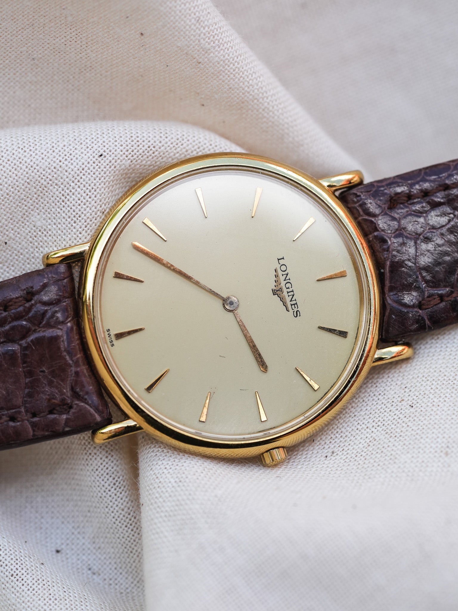Longines - La Grande Classique Minimaliste Or - 1980s - Atelier Victor - Vintage  Shop
