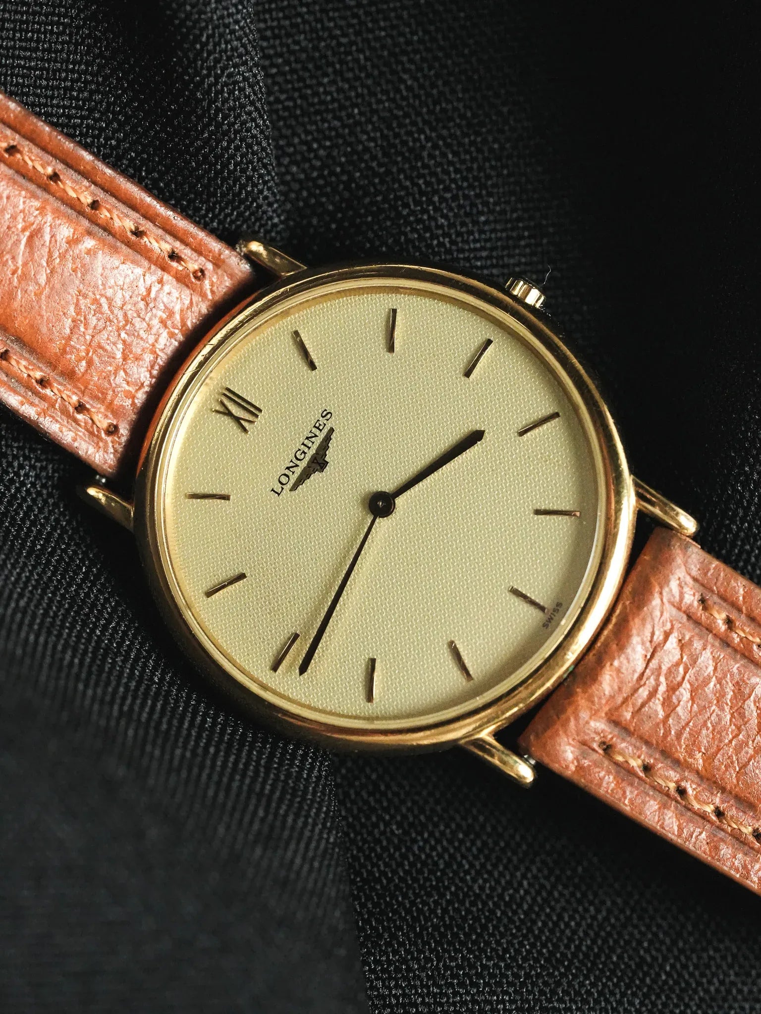 Longines - La Grande Classique Ronde Or Extra plate - 1990s - Atelier Victor - Vintage  Shop