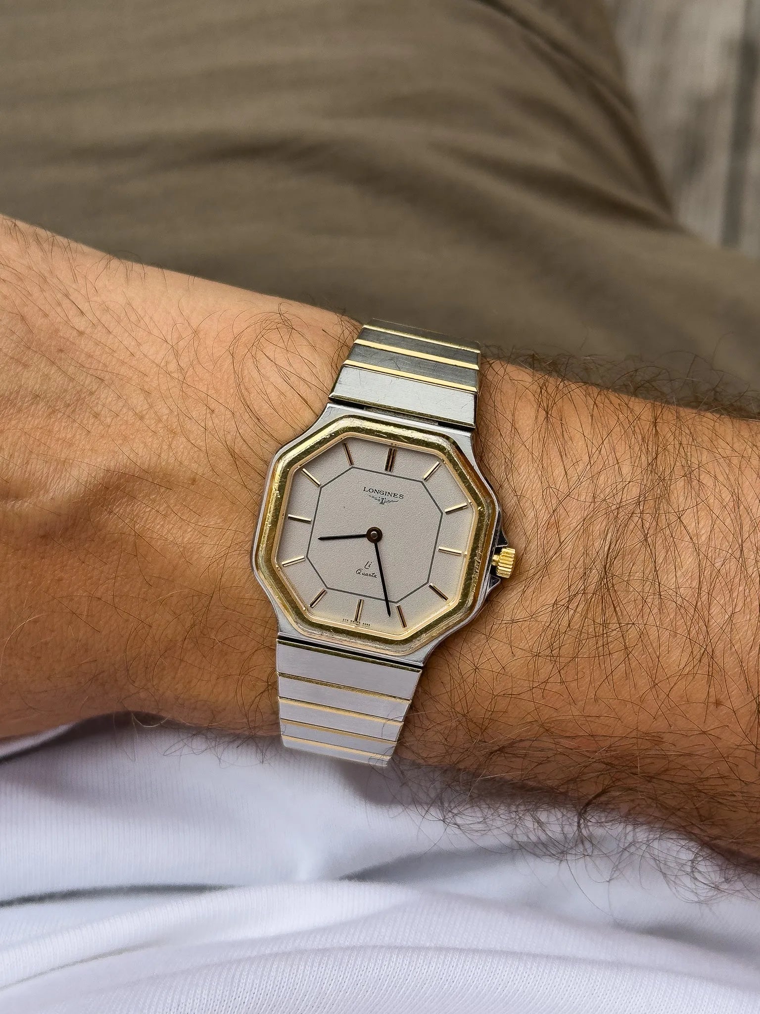 Longines - Li Quartz Royal Octogonale Acier Or - 1980s - Atelier Victor