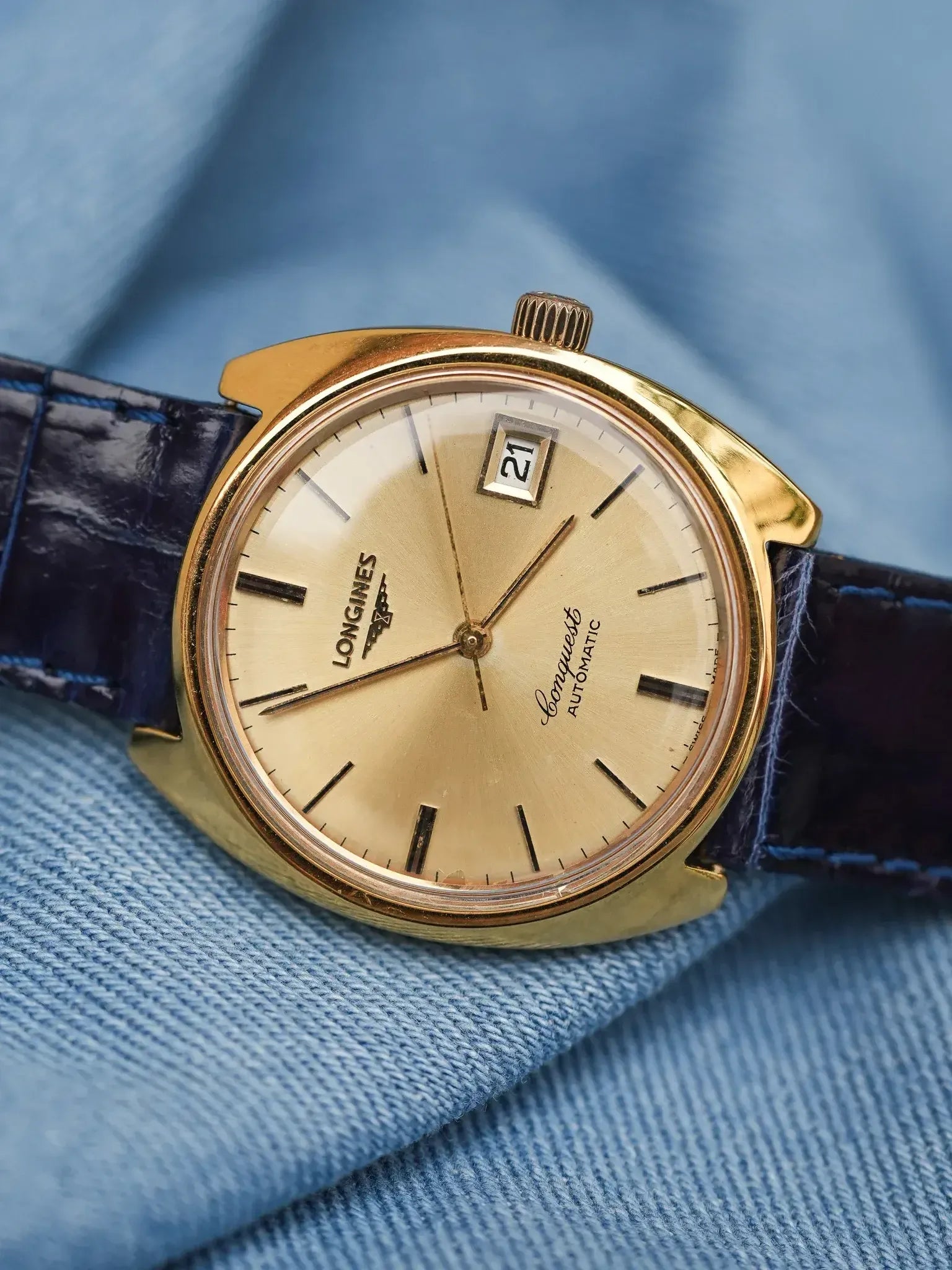 Longines - Monobloc Conquest gold plated - 1990s - Atelier Victor