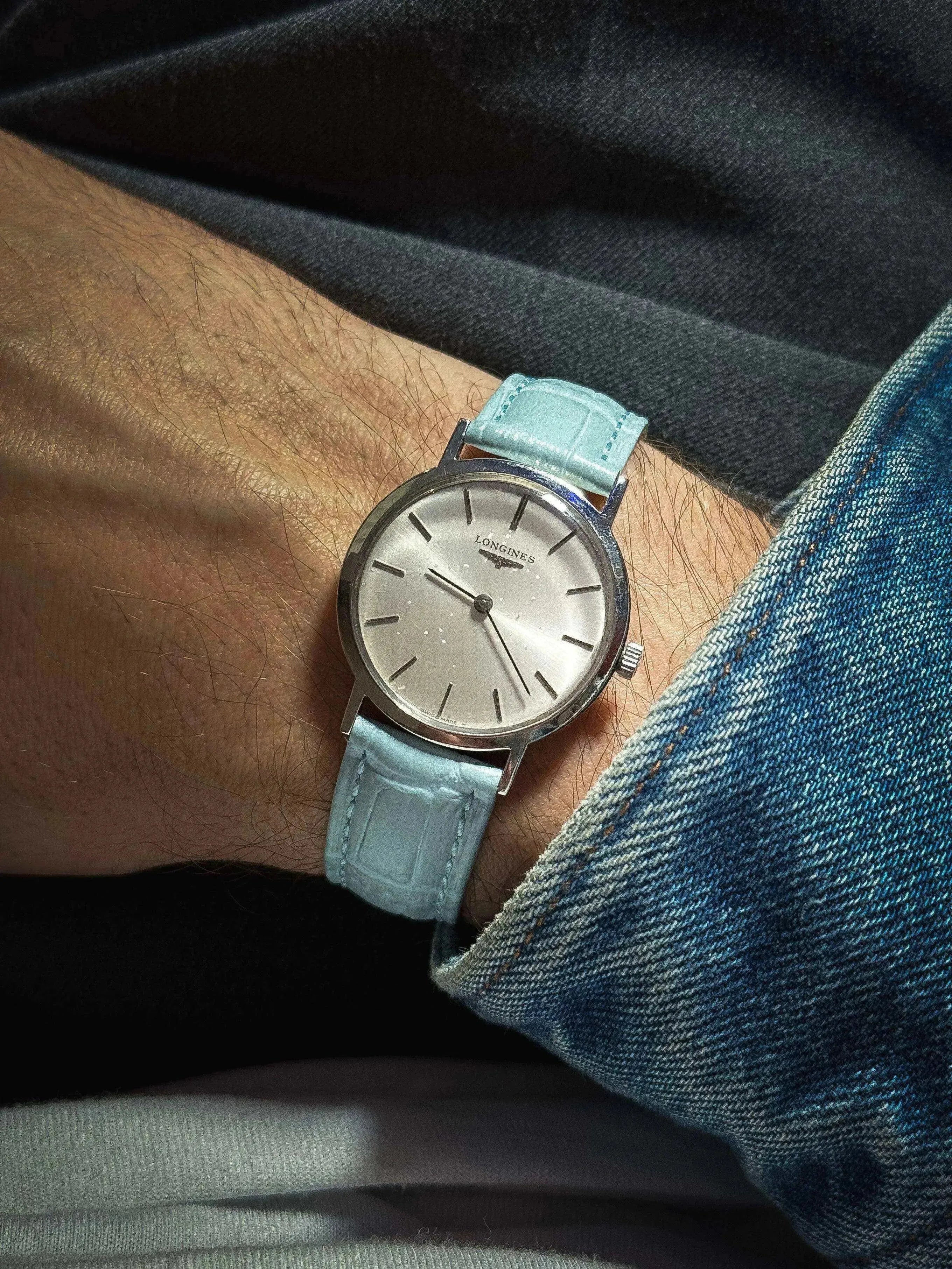 Longines - Montre habillée mécanique Index Noir - 1975 - Atelier Victor