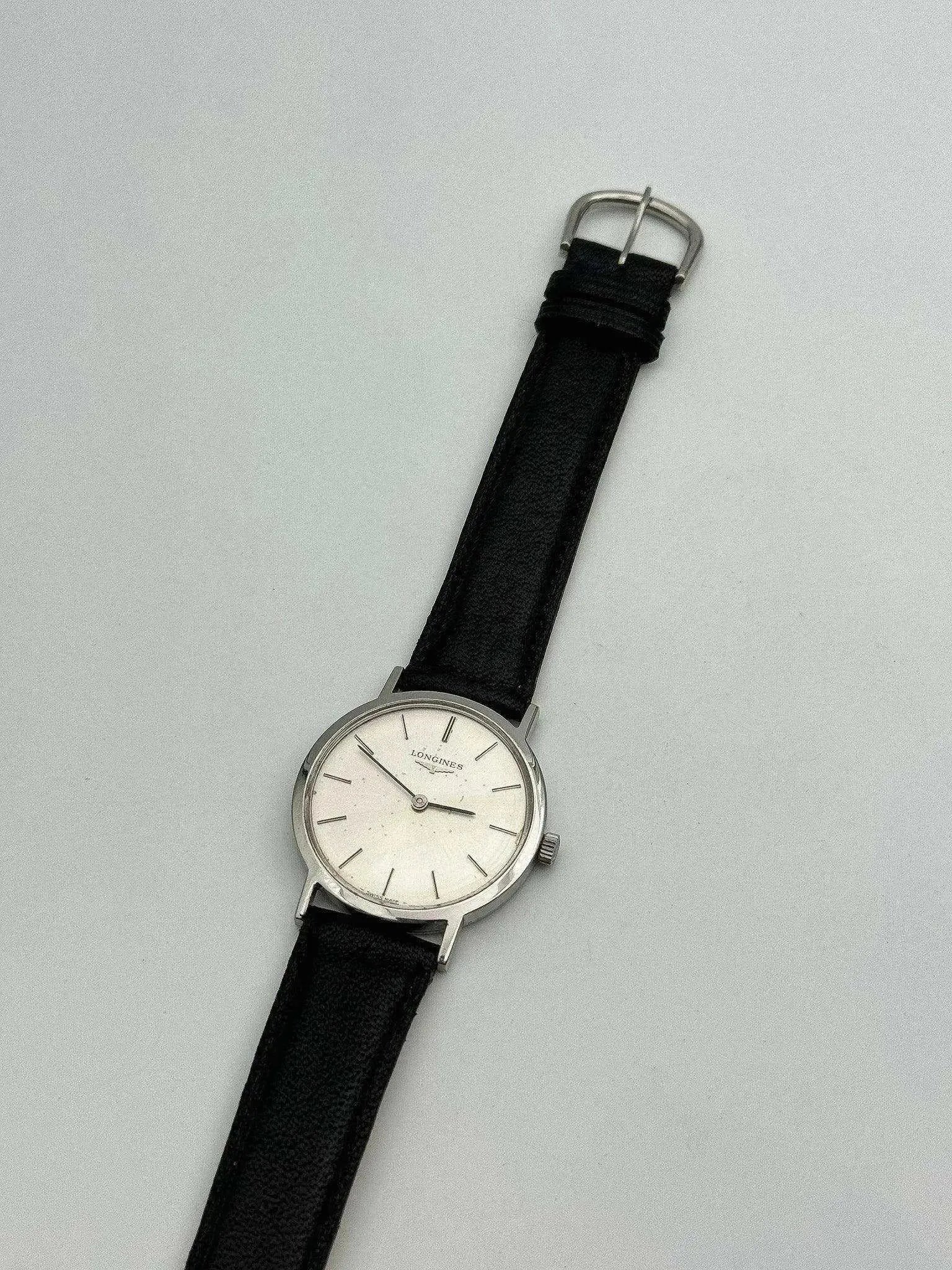 Longines - Montre habillée mécanique Index Noir - 1975 - Atelier Victor