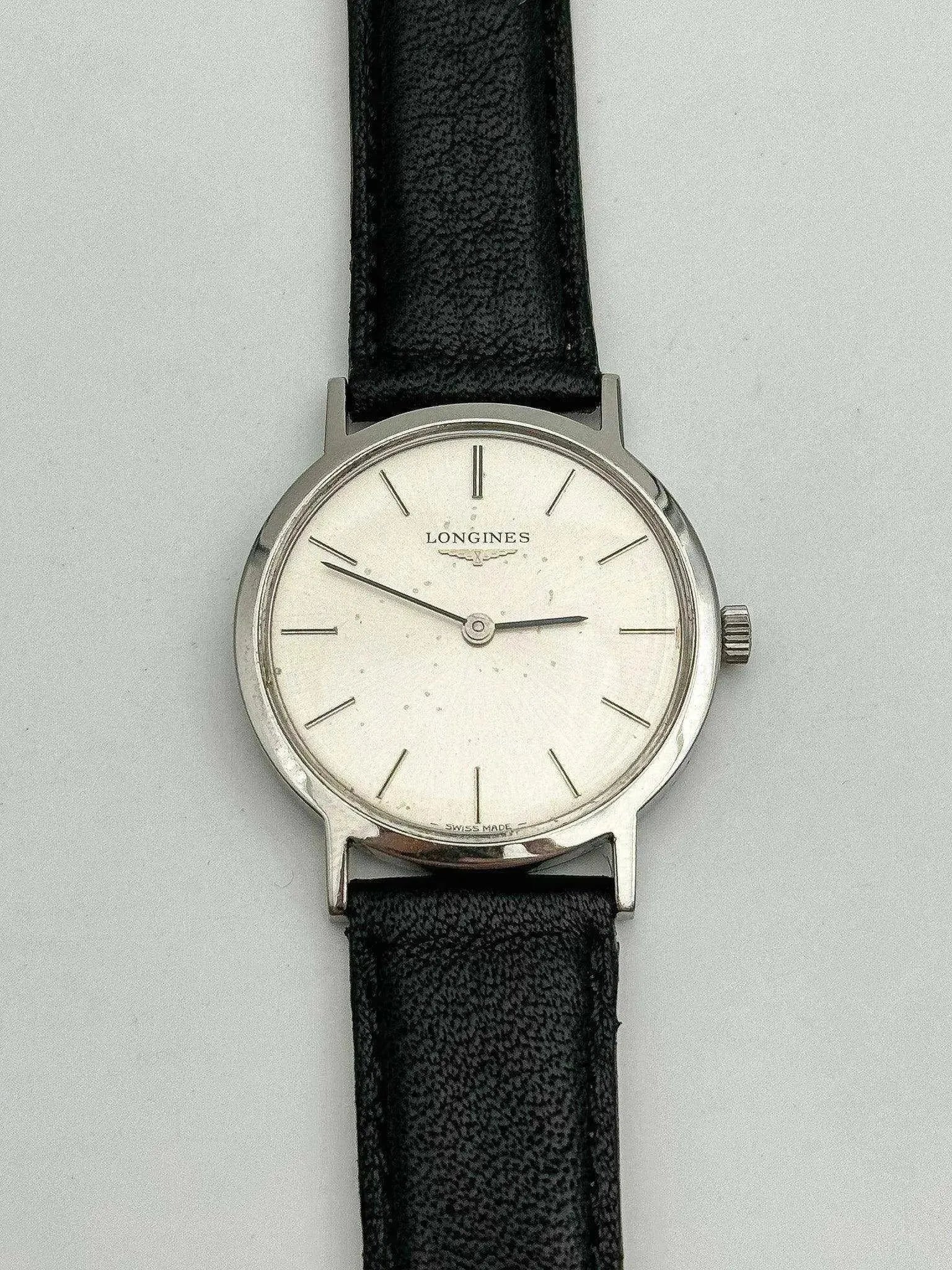 Longines - Montre habillée mécanique Index Noir - 1975 - Atelier Victor
