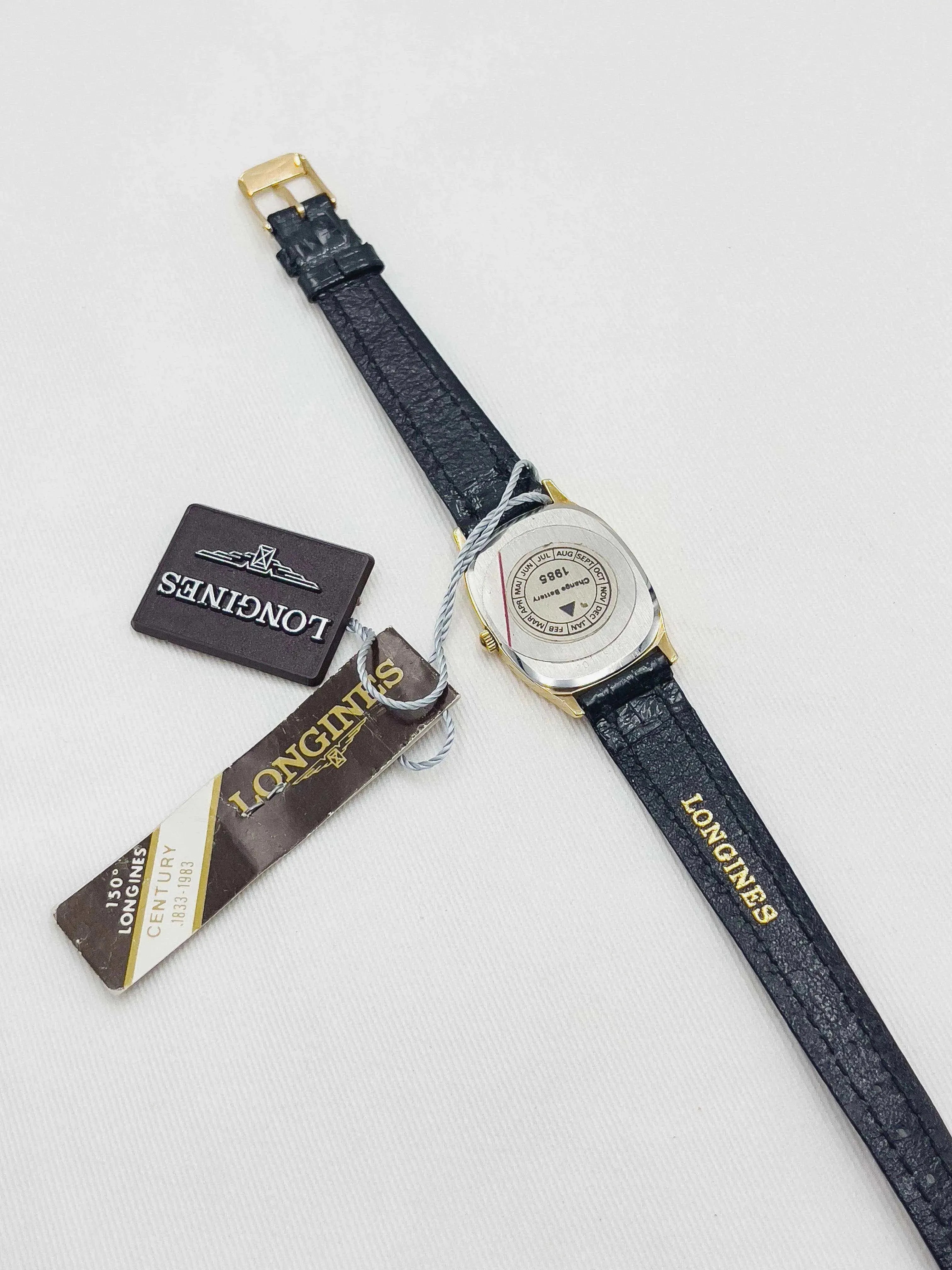 Longines - Onyx Dress Watch NOS w/ box - 1985 - Atelier Victor - Vintage  Shop