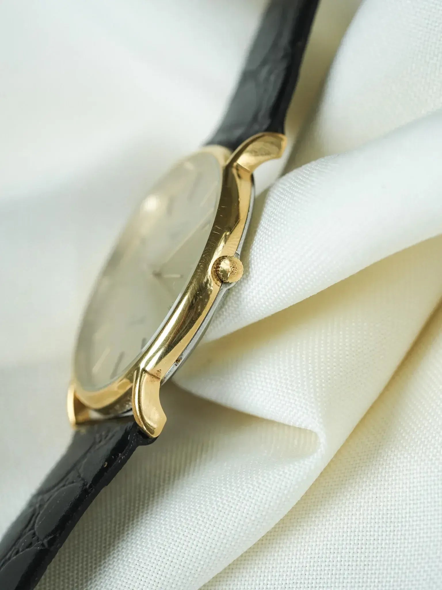 Longines Watch Gold Tapestry Dial 1980s | Atelier Victor