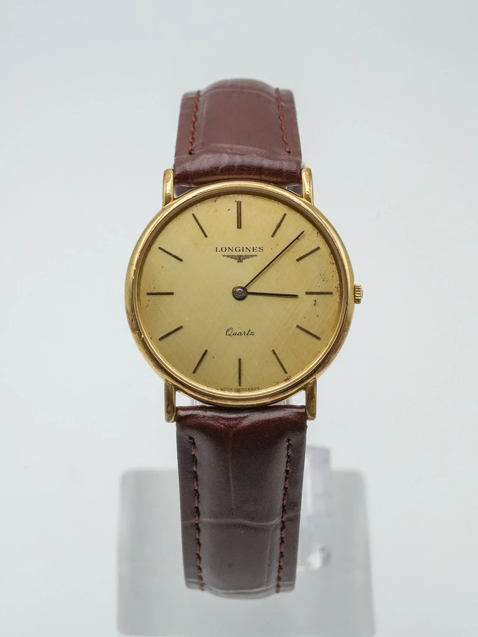 Longines - Plaqué Or Cadran lin Quartz - 1980s - Atelier Victor