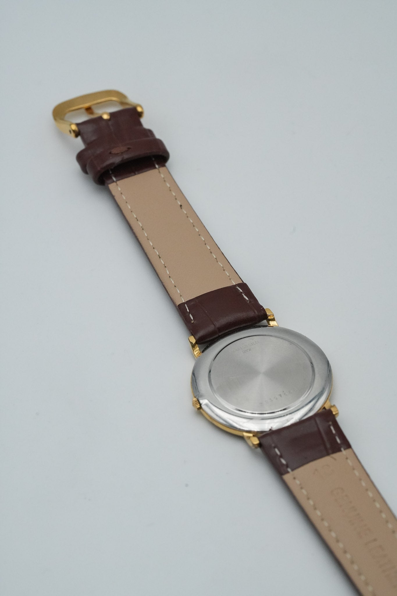 Longines - Plaqué Or Cadran lin Quartz - 1980s - Atelier Victor Paris - Vintage Watch Shop Dubai