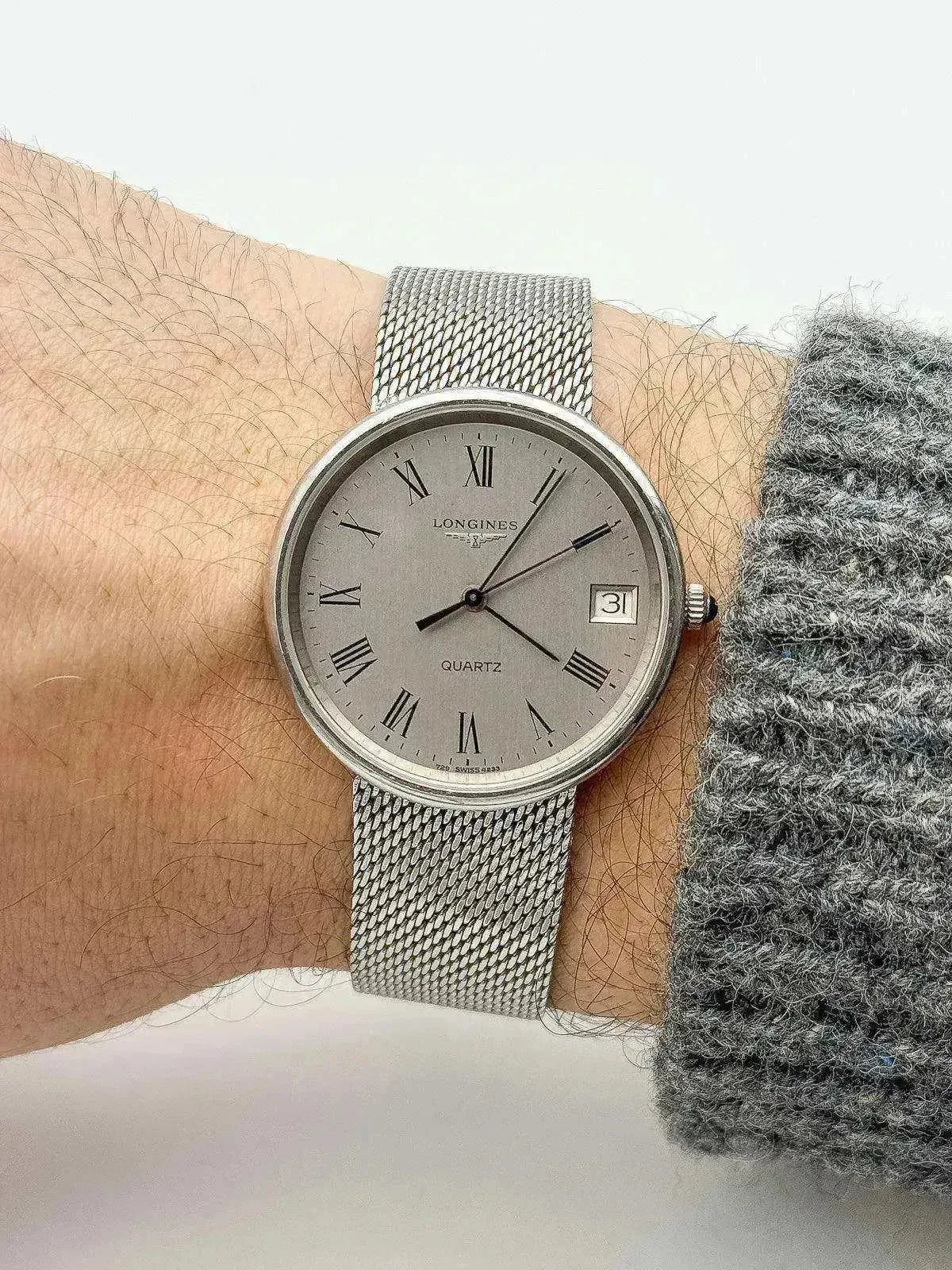 Longines - Romain Full Steel Milanaise - Boîte - 1970s - Atelier Victor