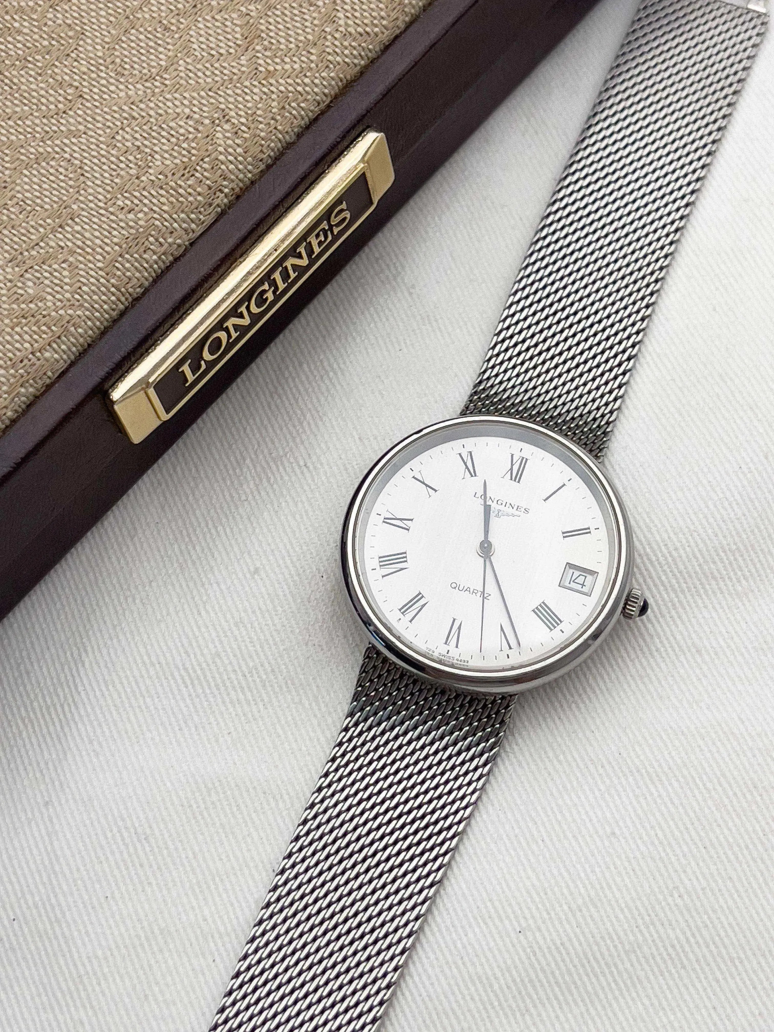 Longines - Romain Full Steel Milanaise - Boîte - 1970s - Atelier Victor Paris - Vintage Watch Shop Dubai