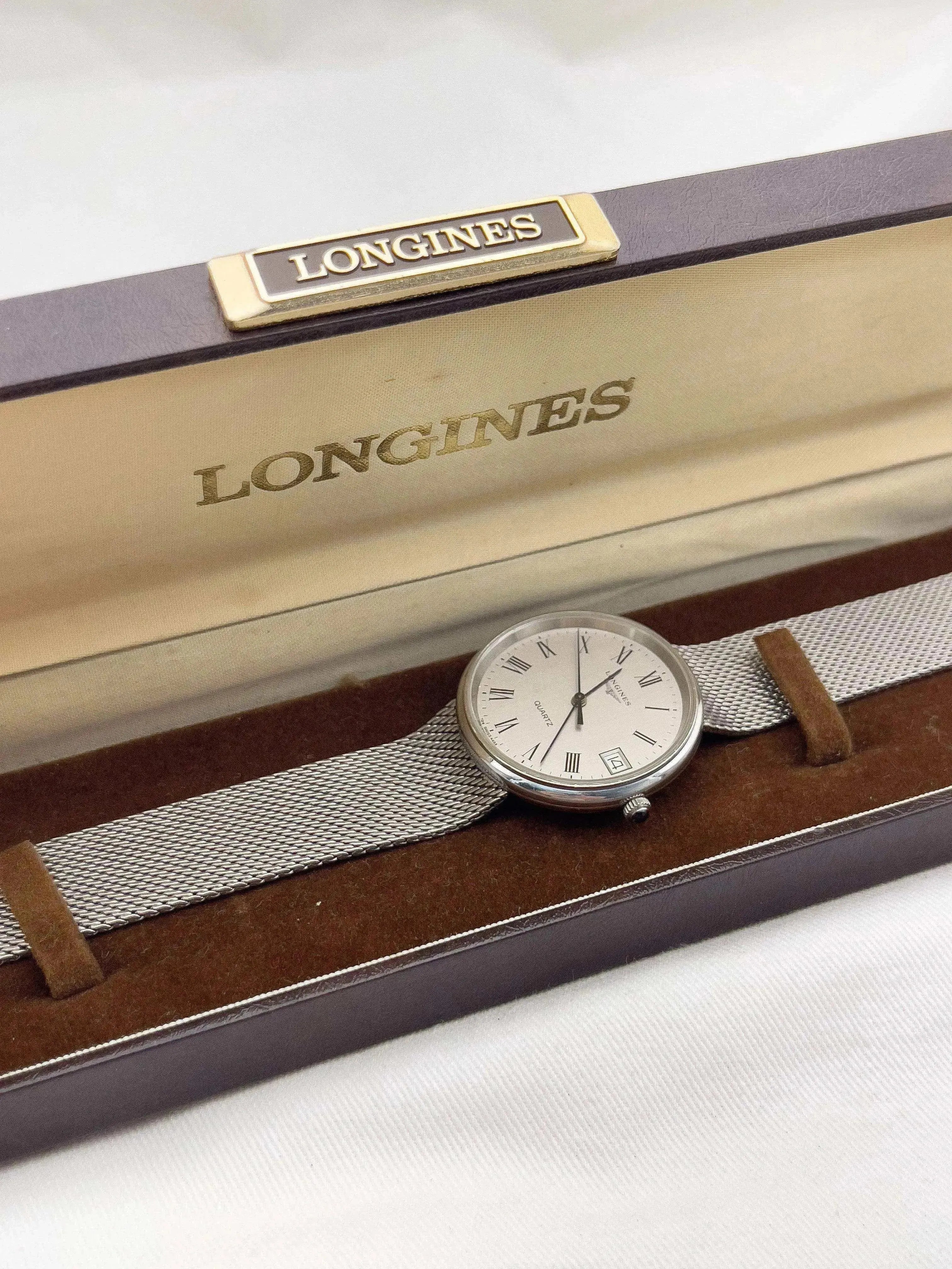 Longines - Romain Full Steel Milanaise - Boîte - 1970s - Atelier Victor Paris - Vintage Watch Shop Dubai