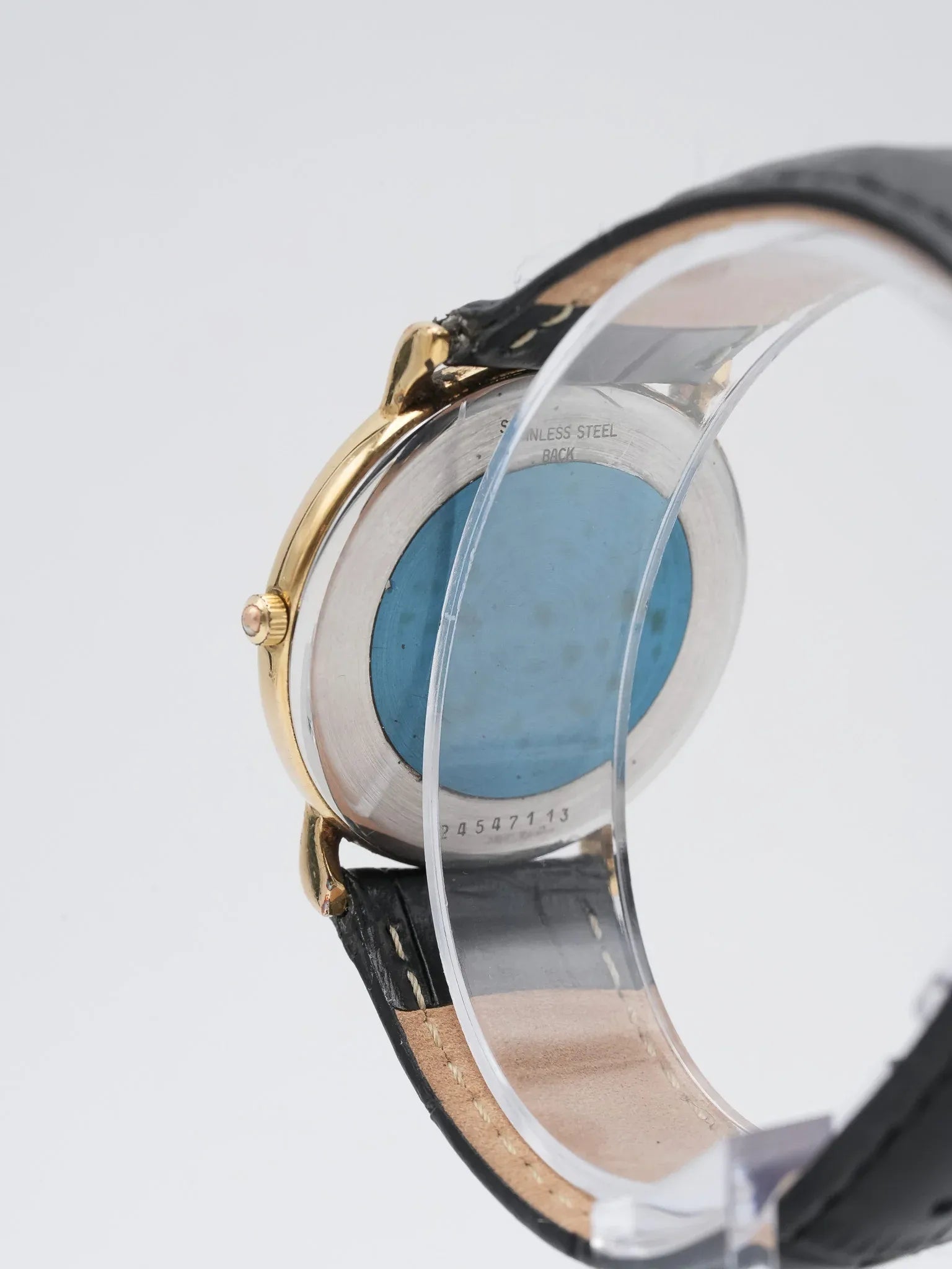 Longines - Ronde plaqué or lin - 1980s - Atelier Victor - Vintage  Shop