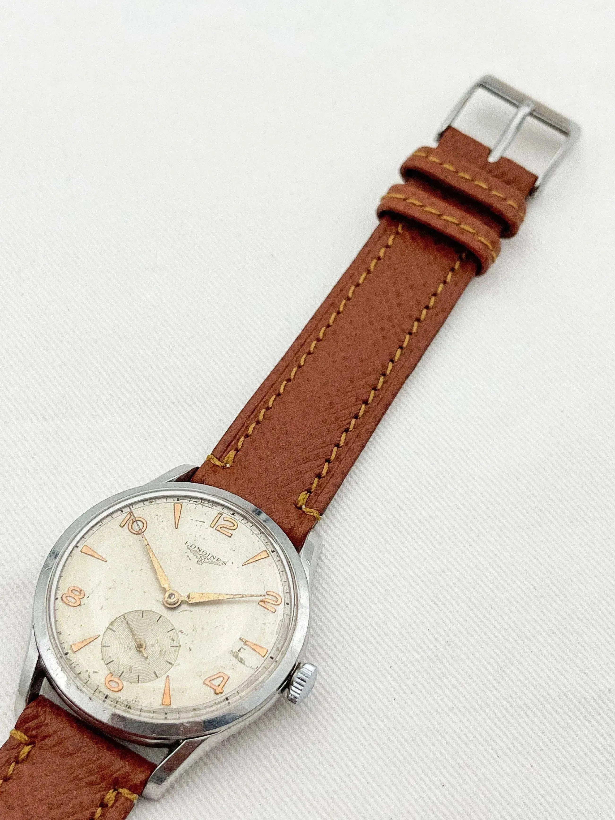 Longines - Rose Gold Index Petite Seconde - 1948 - Atelier Victor Paris - Vintage Watch Shop Dubai