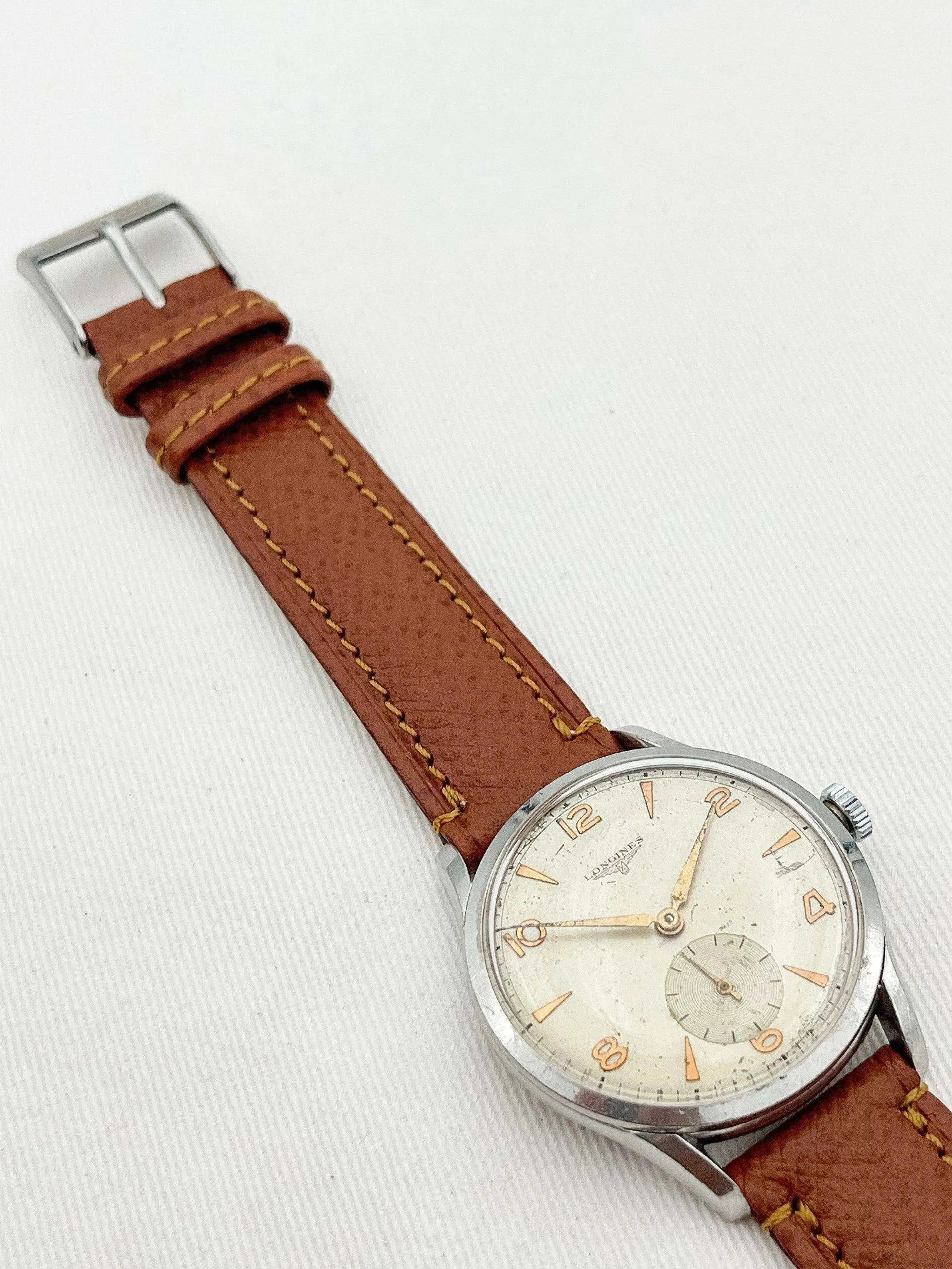 Longines - Rose Gold Index Petite Seconde - 1948 - Atelier Victor Paris - Vintage Watch Shop Dubai