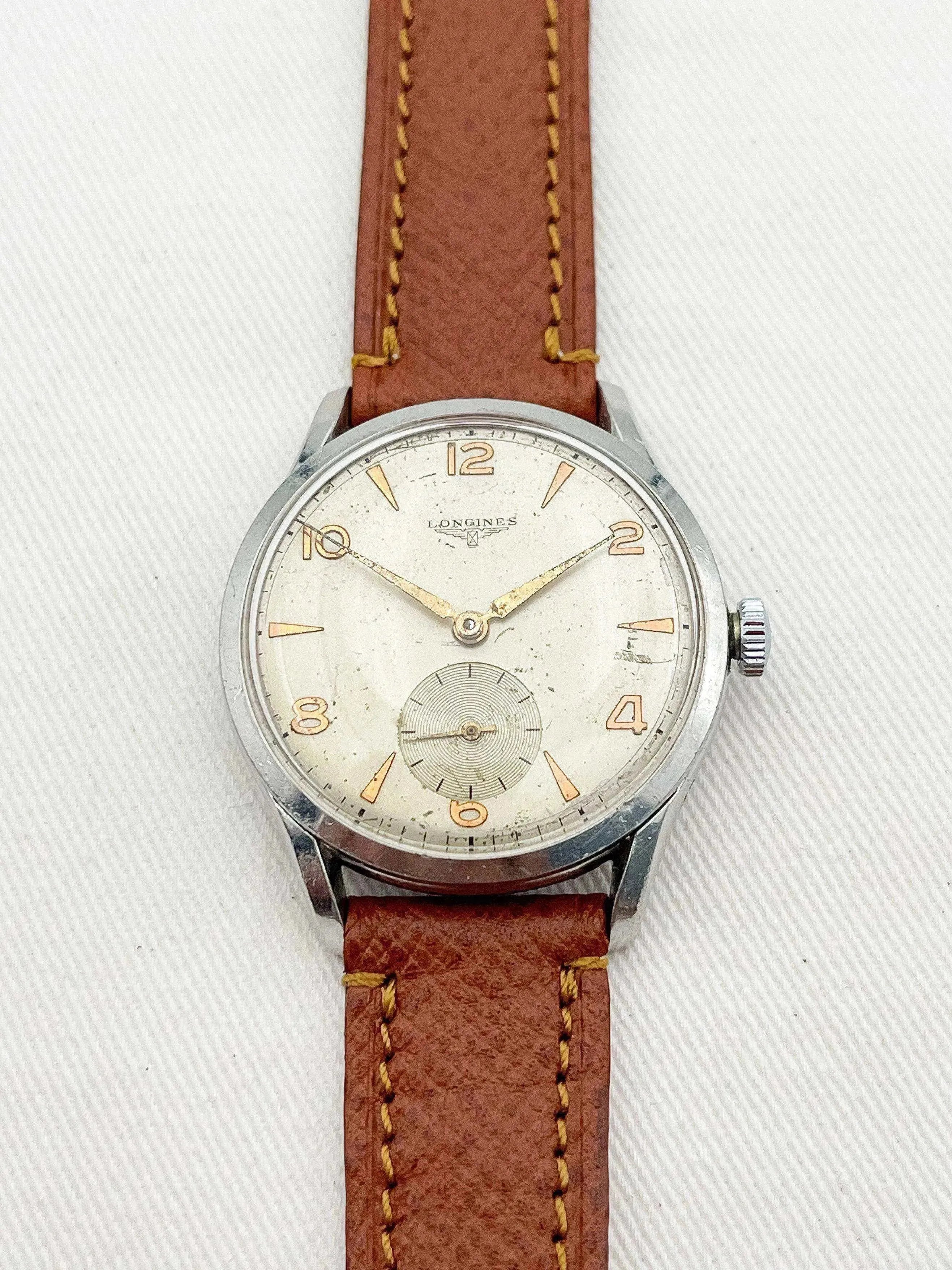 Longines - Rose Gold Index Petite Seconde - 1948 - Atelier Victor Paris - Vintage Watch Shop Dubai