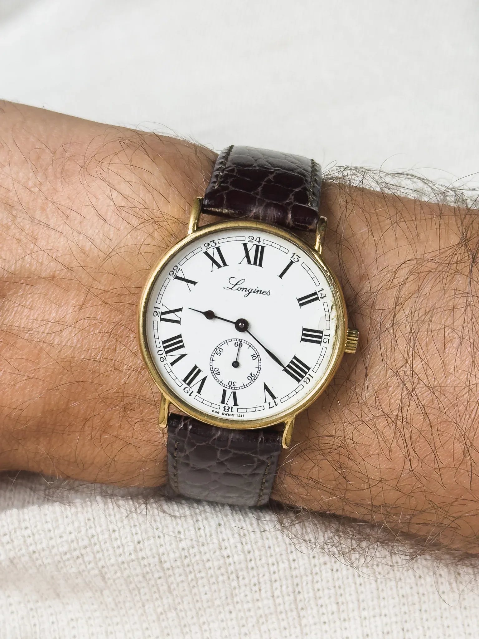 Longines - Style Ancien Romain Remontage manuel - 1970s - Atelier Victor - Vintage  Shop