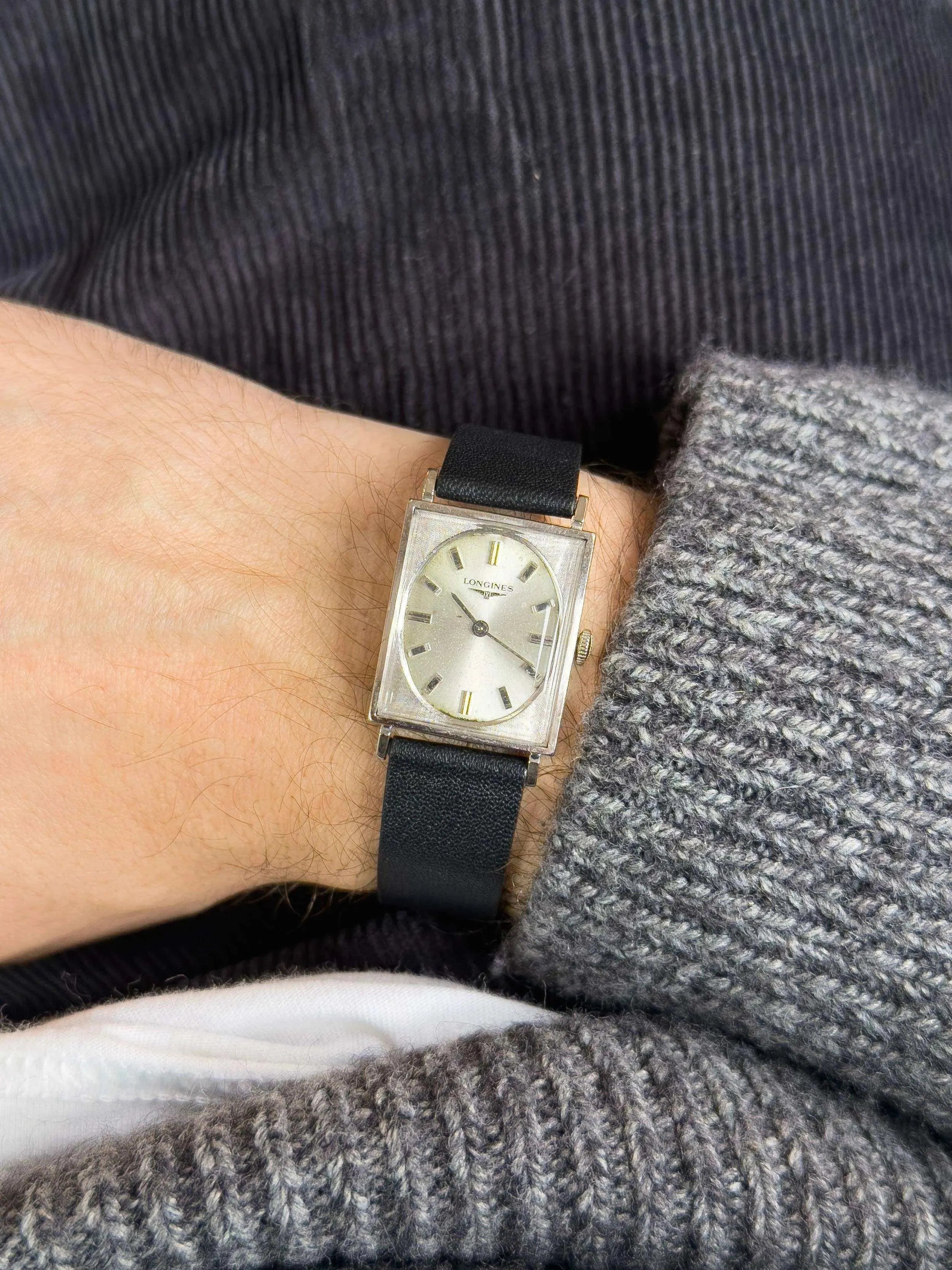 Longines - Tank 10k White Gold Filled Dial - 1974 - Atelier Victor - Vintage  Shop