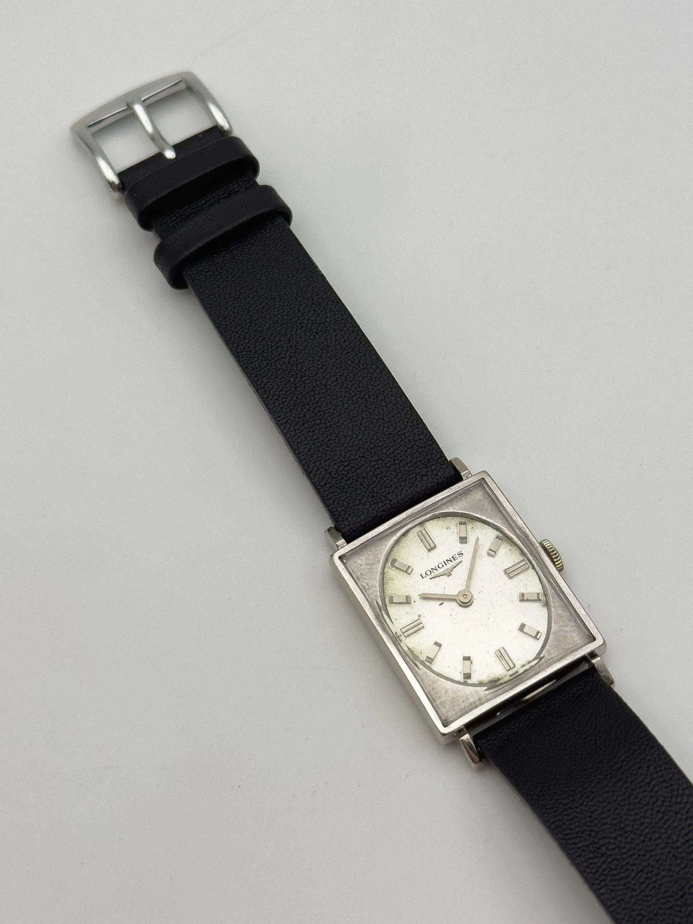 Longines - Tank 10k White Gold Filled Dial - 1974 - Atelier Victor - Vintage  Shop