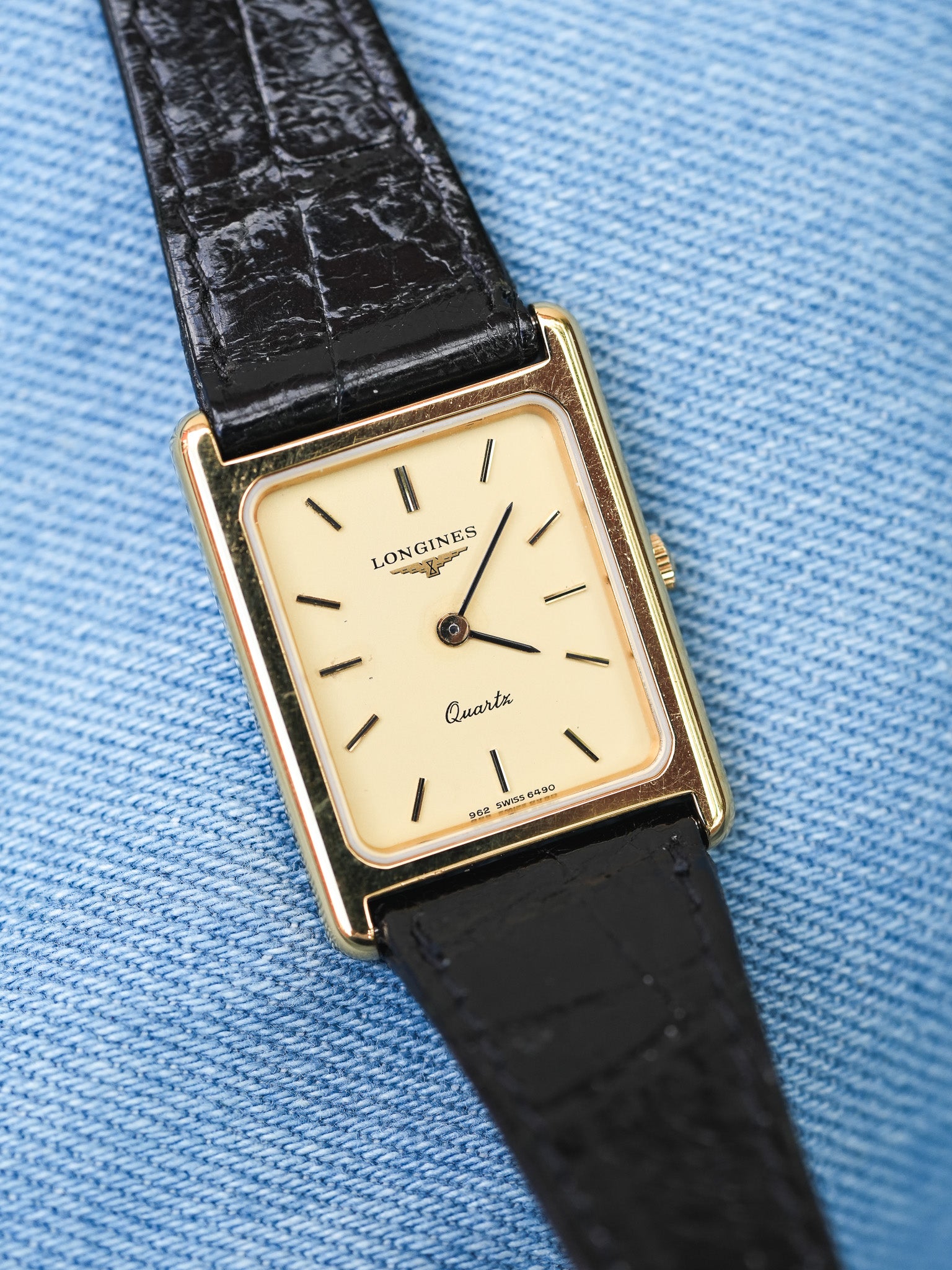 Longines - Tank Plaqué or Femme - 1980s - Atelier Victor - Vintage  Shop