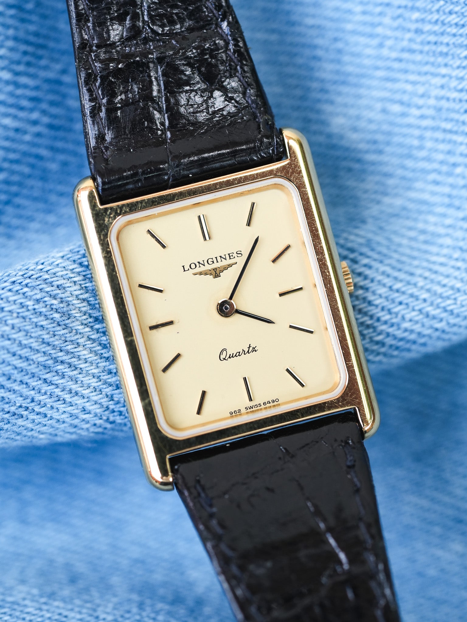 Longines - Tank Plaqué or Femme - 1980s - Atelier Victor - Vintage  Shop